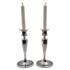 Pair of Tiffany & Co. Sterling Silver 1910 Candlesticks