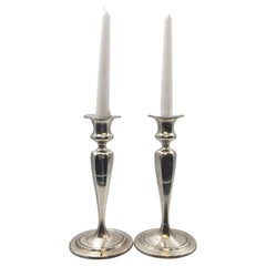 Antique Pair of Tiffany & Co. Sterling Silver Candlesticks from 1910