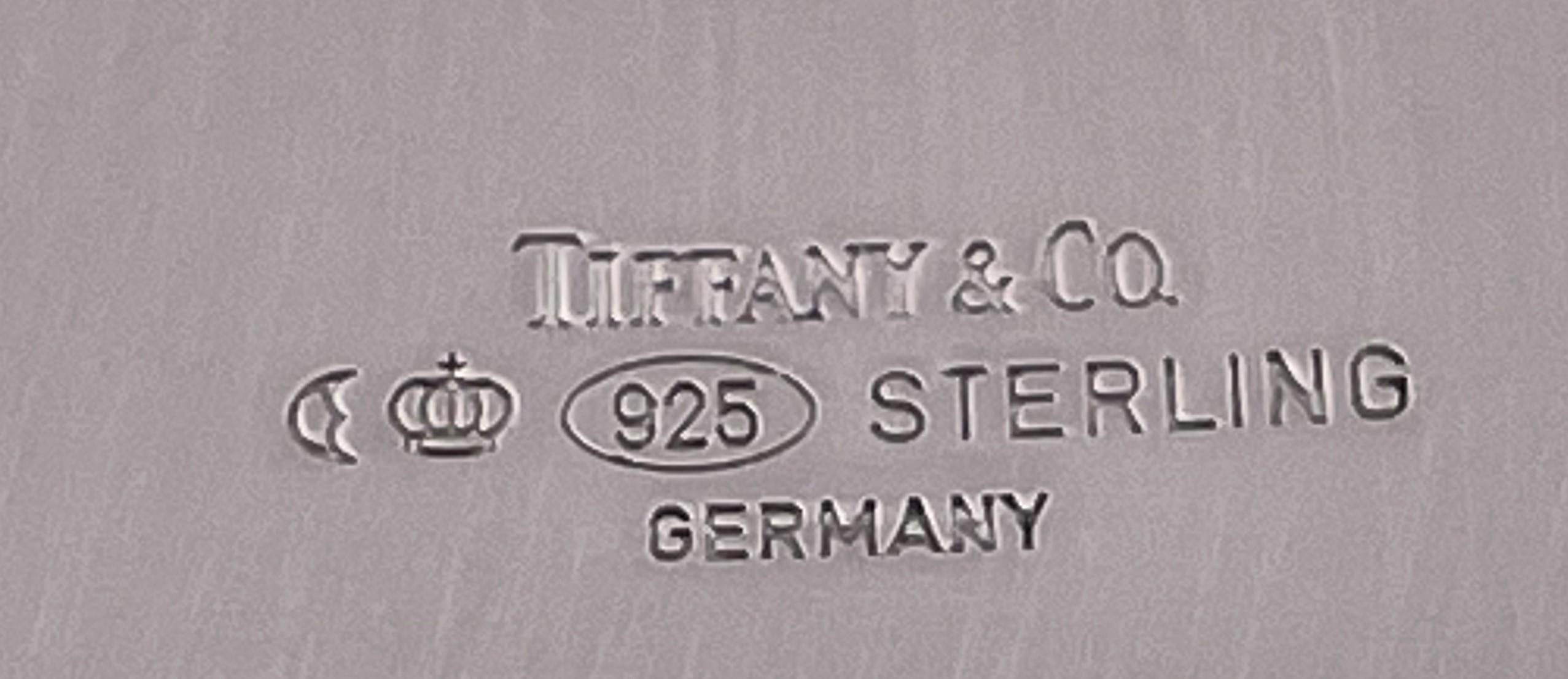 Argent Paire d'objets Tiffany & Co. Chandeliers modernes du milieu du siècle dernier avec boîte en vente