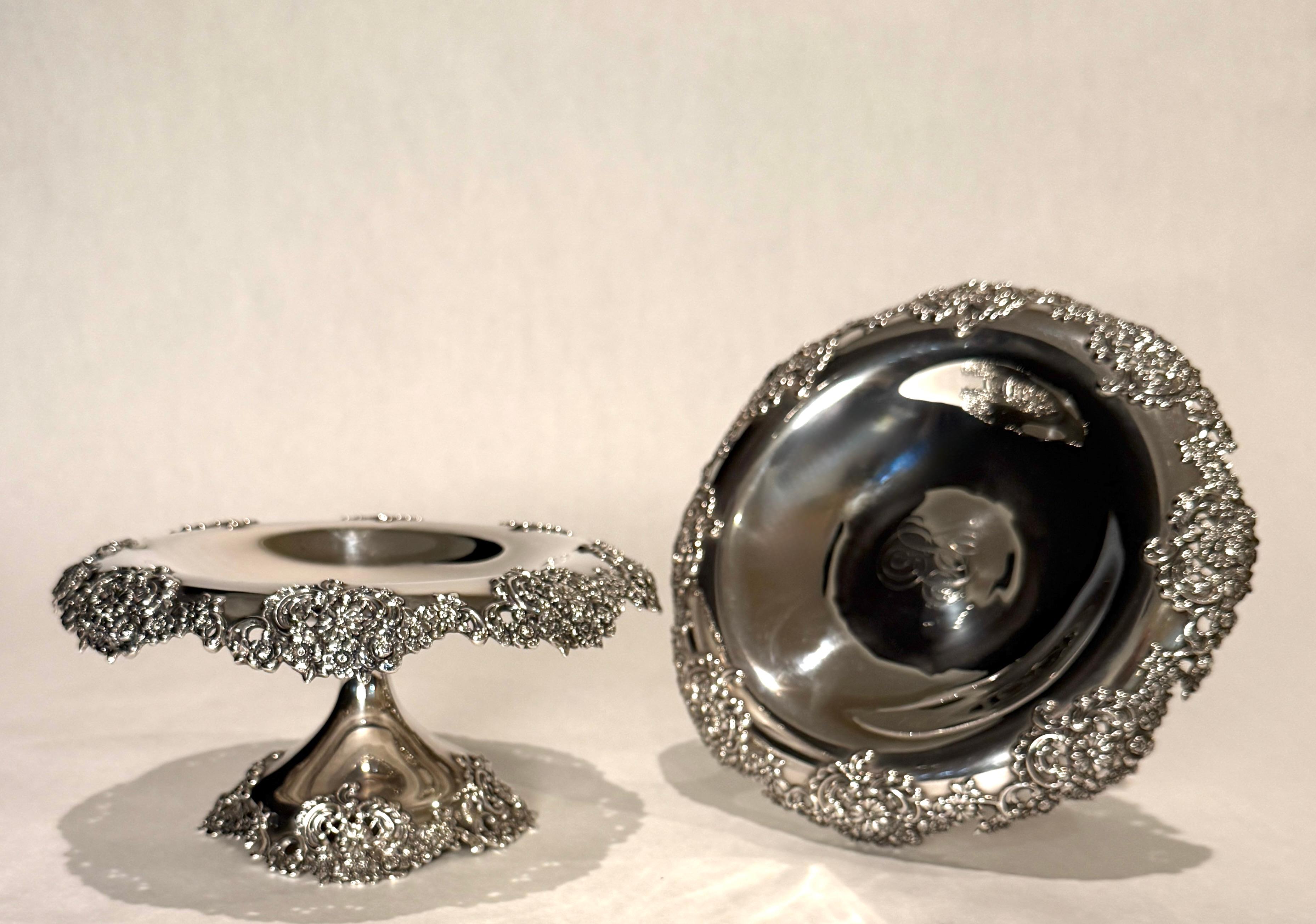 Pareja de Tiffany & Co. Compotas de plata de ley en Bueno estado para la venta en Norwood, NJ