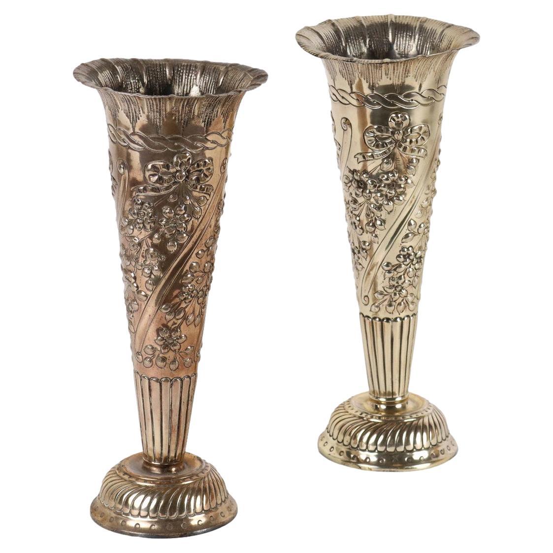 Tiffany and Company Petals Vases, Pair at 1stDibs