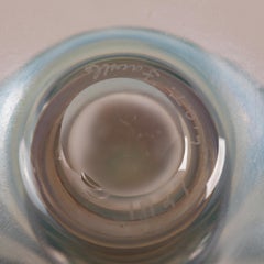 Pair of Tiffany Favrile Glass Morning Glory Candlesticks