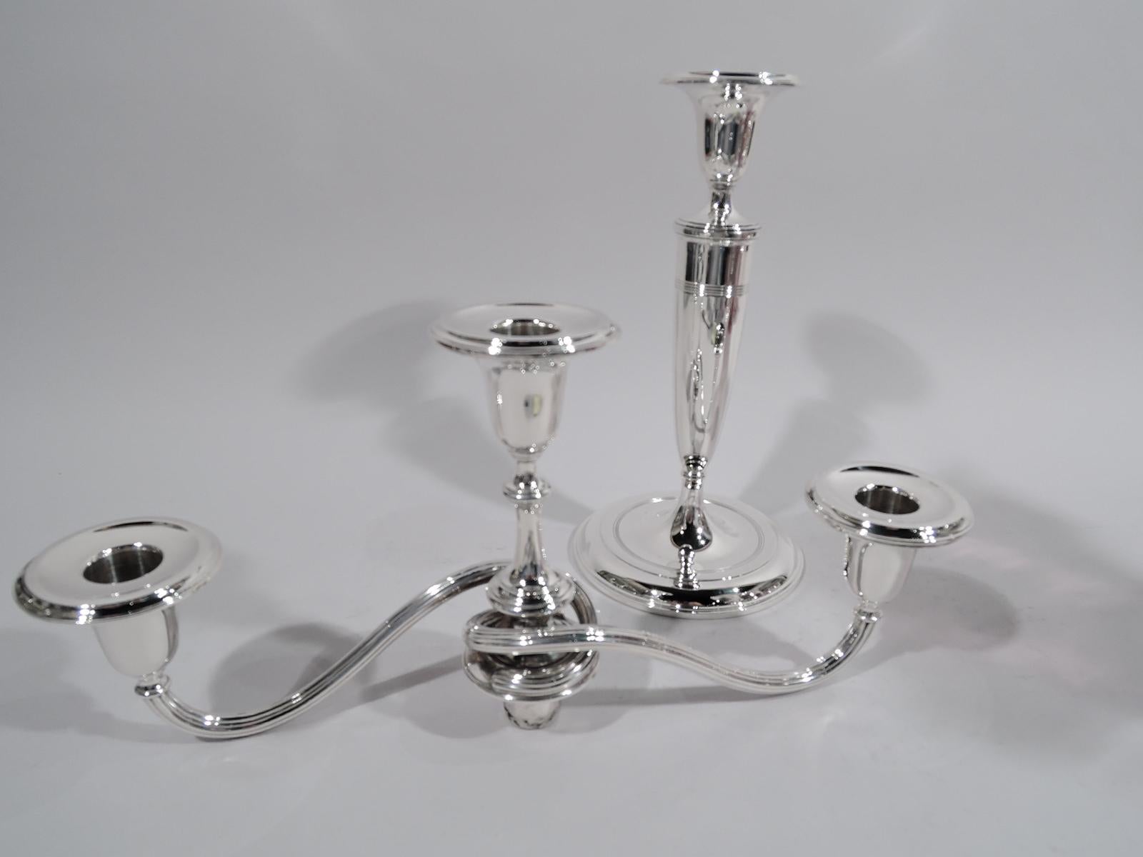 sterling silver 3 light candelabra