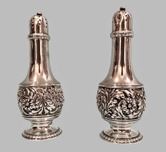 Pair of Tiffany Sterling Silver Salt Shakers