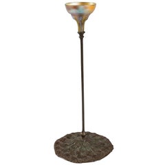 Pair of Tiffany Studios New York "Queen Anne's Lace" Candlesticks