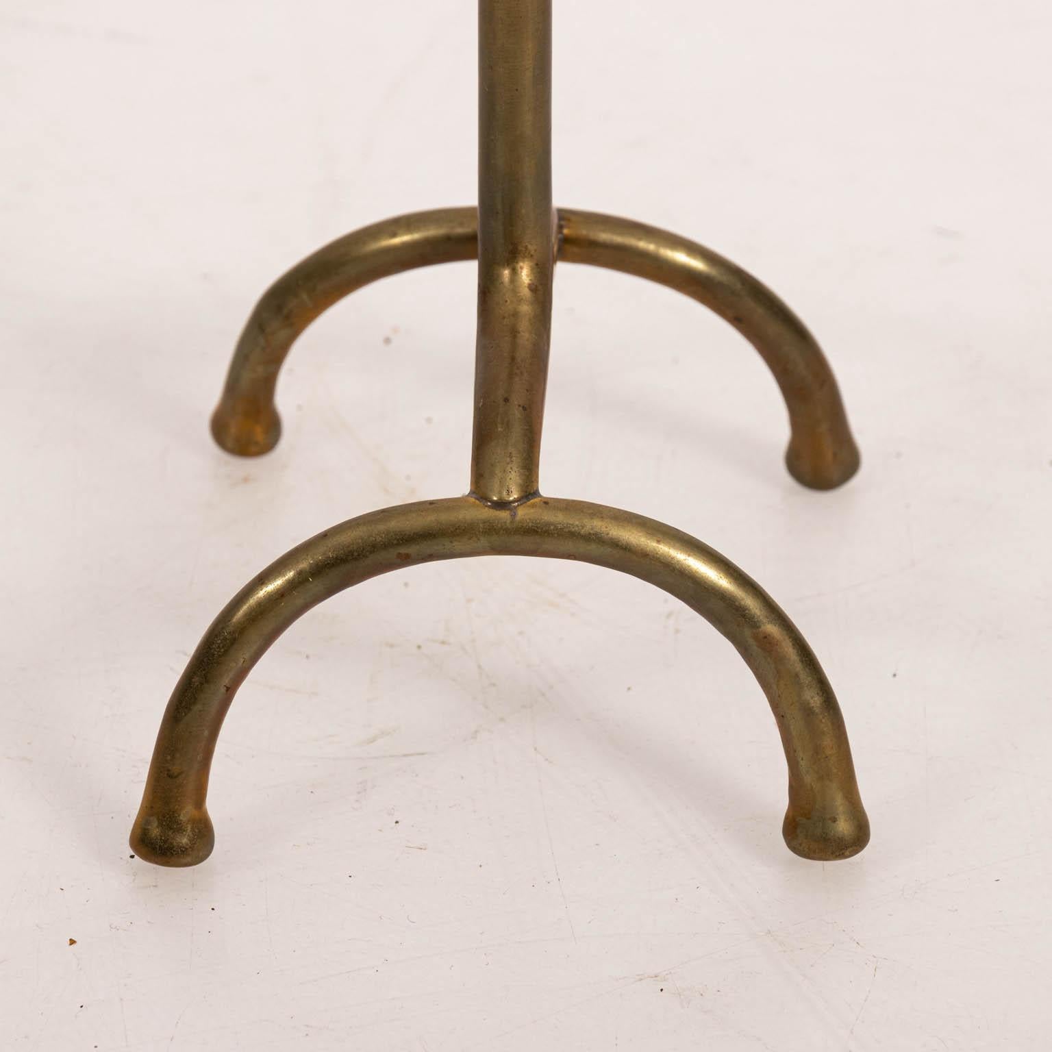 Pair of Tiffany Style Brass Urn Shaped Candlesticks 3