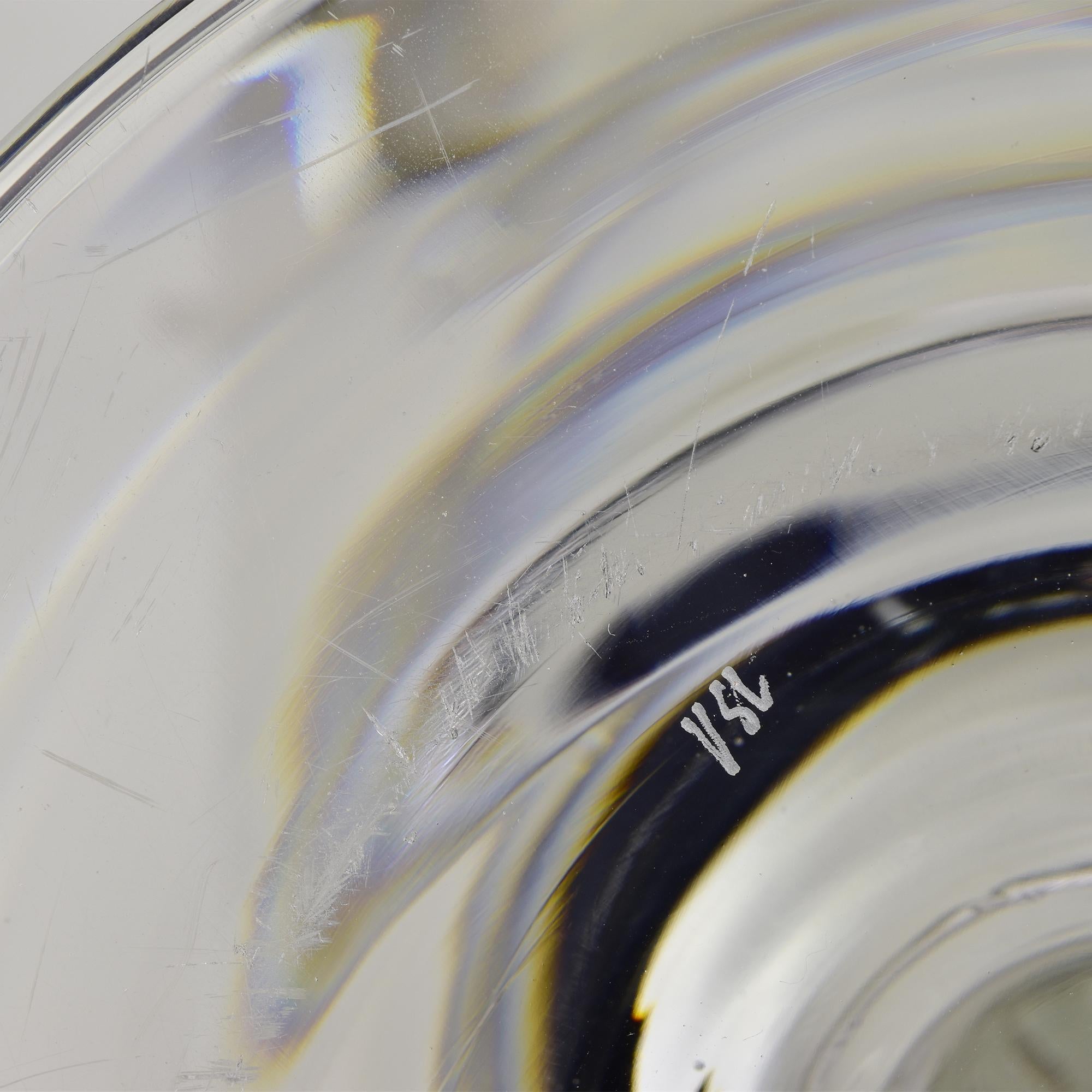 Pareja de lámparas de mesa Tiffany de Ingo Maurer y Val St. Lambert 1969 en venta 1