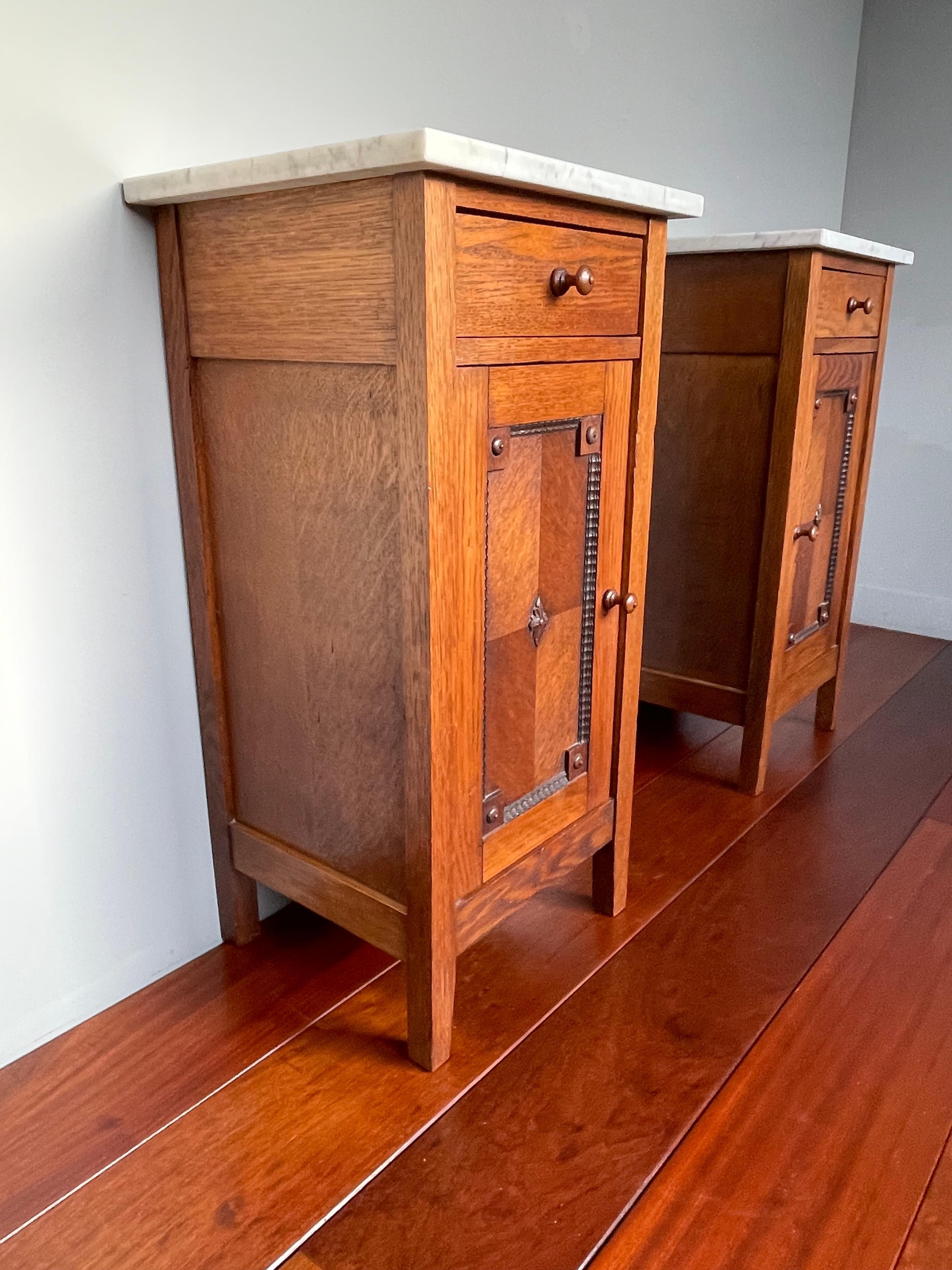 tiger oak nightstand