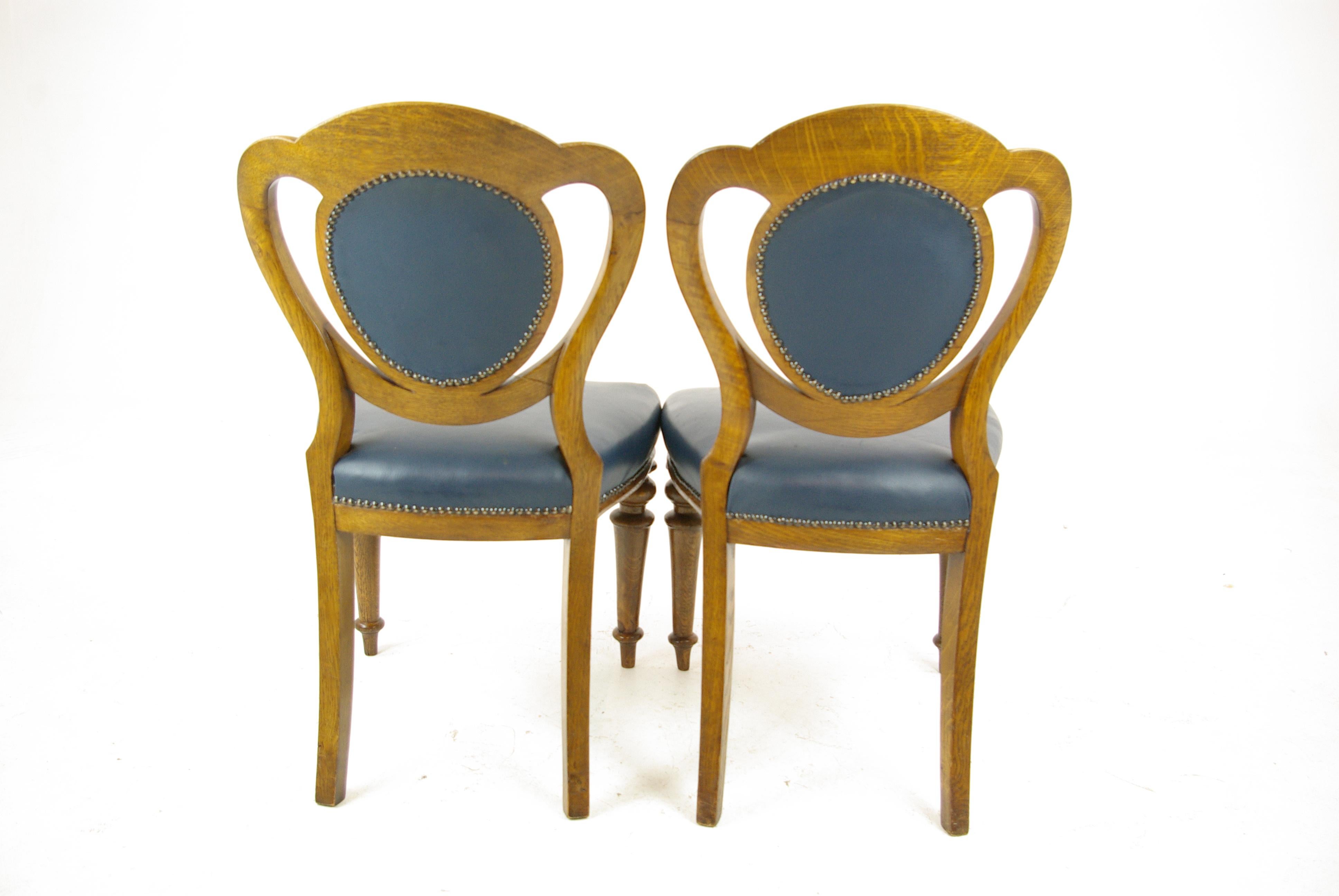 Pair of Tiger Oak Office Chairs, Desk Chairs, Office Chairs, Scotland, B1320 3