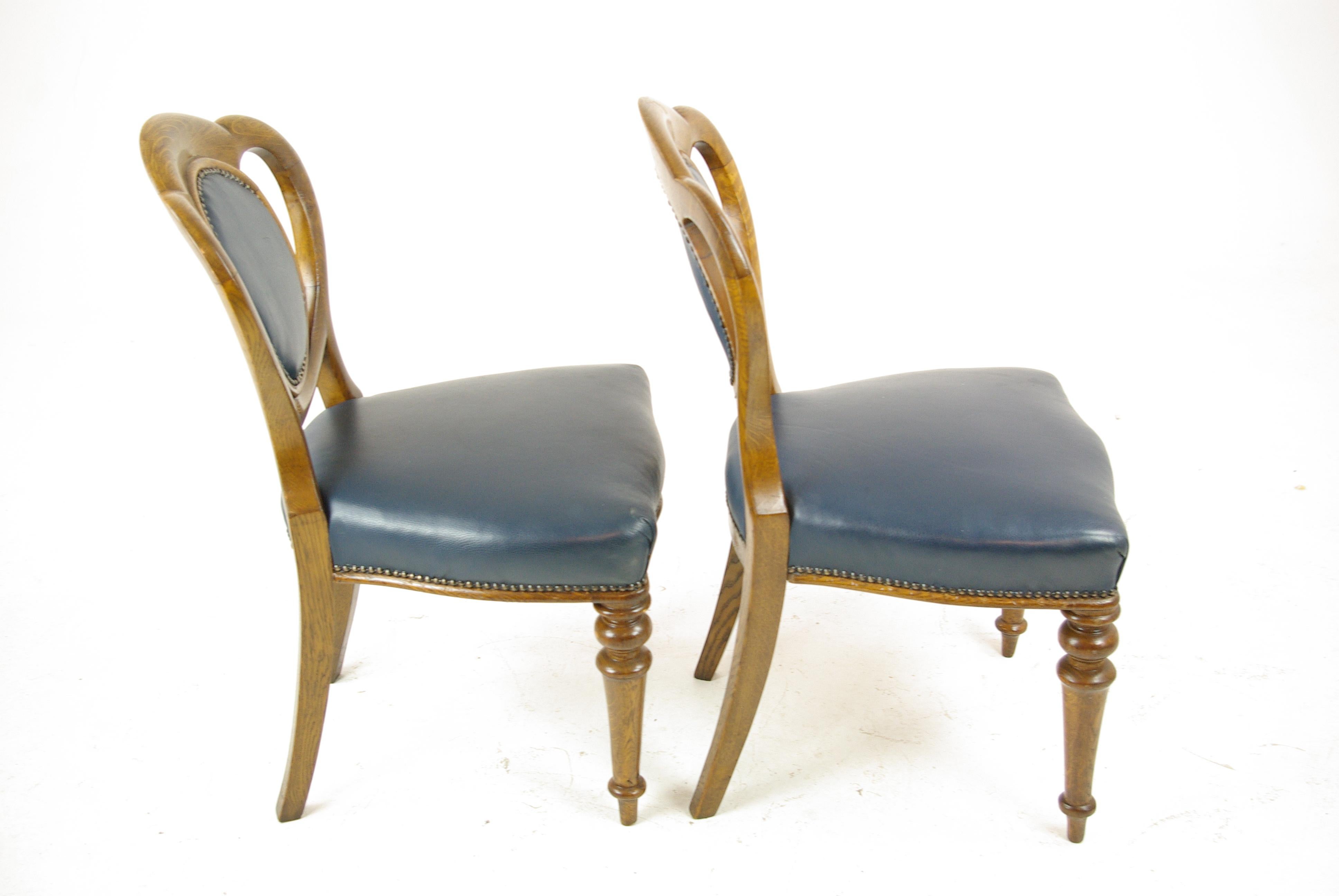 Pair of Tiger Oak Office Chairs, Desk Chairs, Office Chairs, Scotland, B1320 4