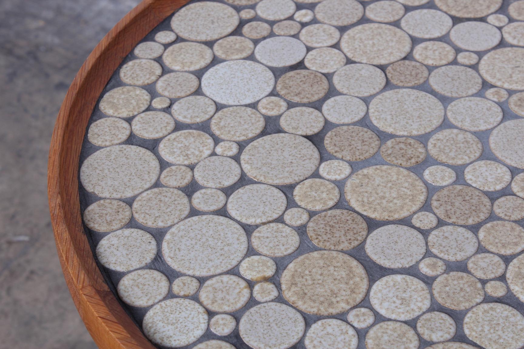 Pair of Tile Tables by Gordon Martz 2
