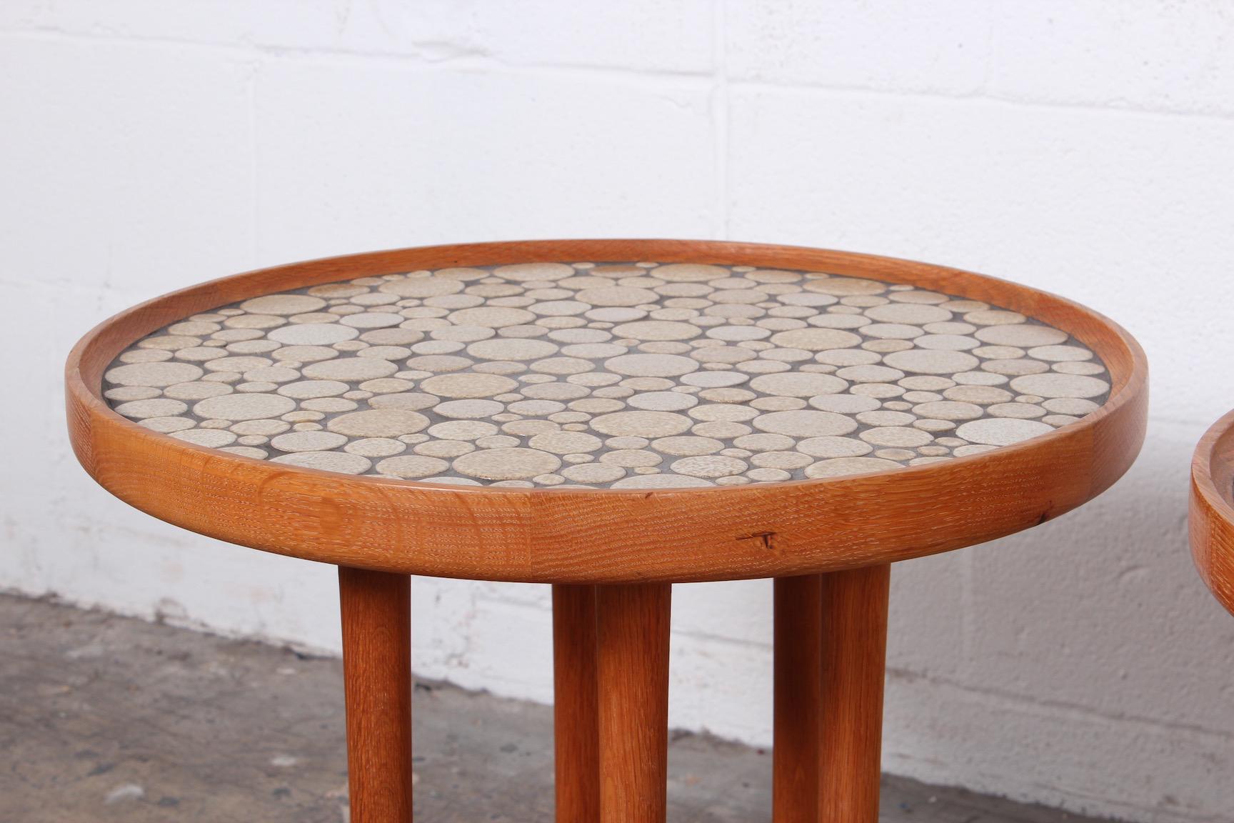 Pair of Tile Tables by Gordon Martz 4