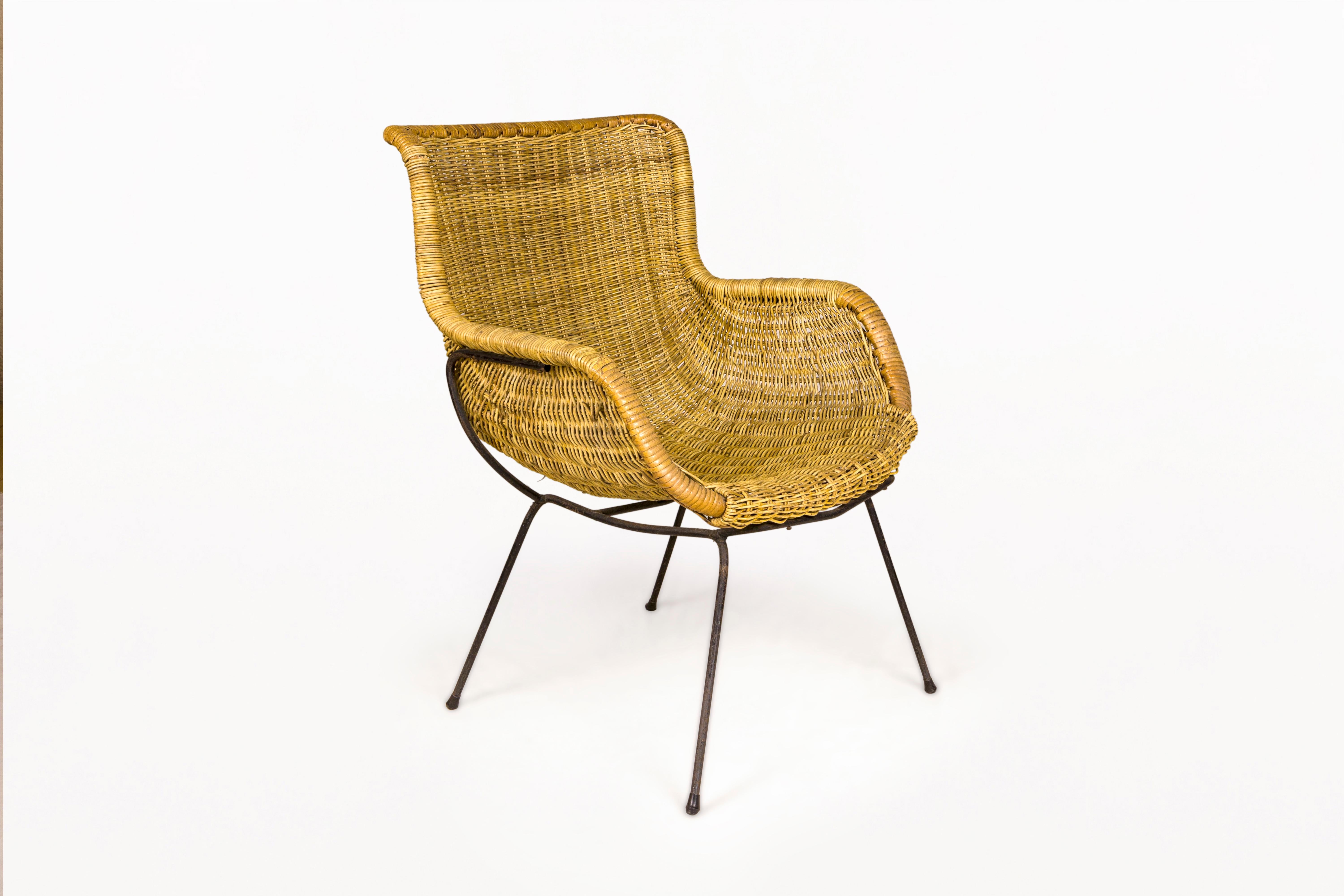 Paar Tito Agnoli Sessel und Beistelltisch, um 1950, Italien (Moderne der Mitte des Jahrhunderts) im Angebot