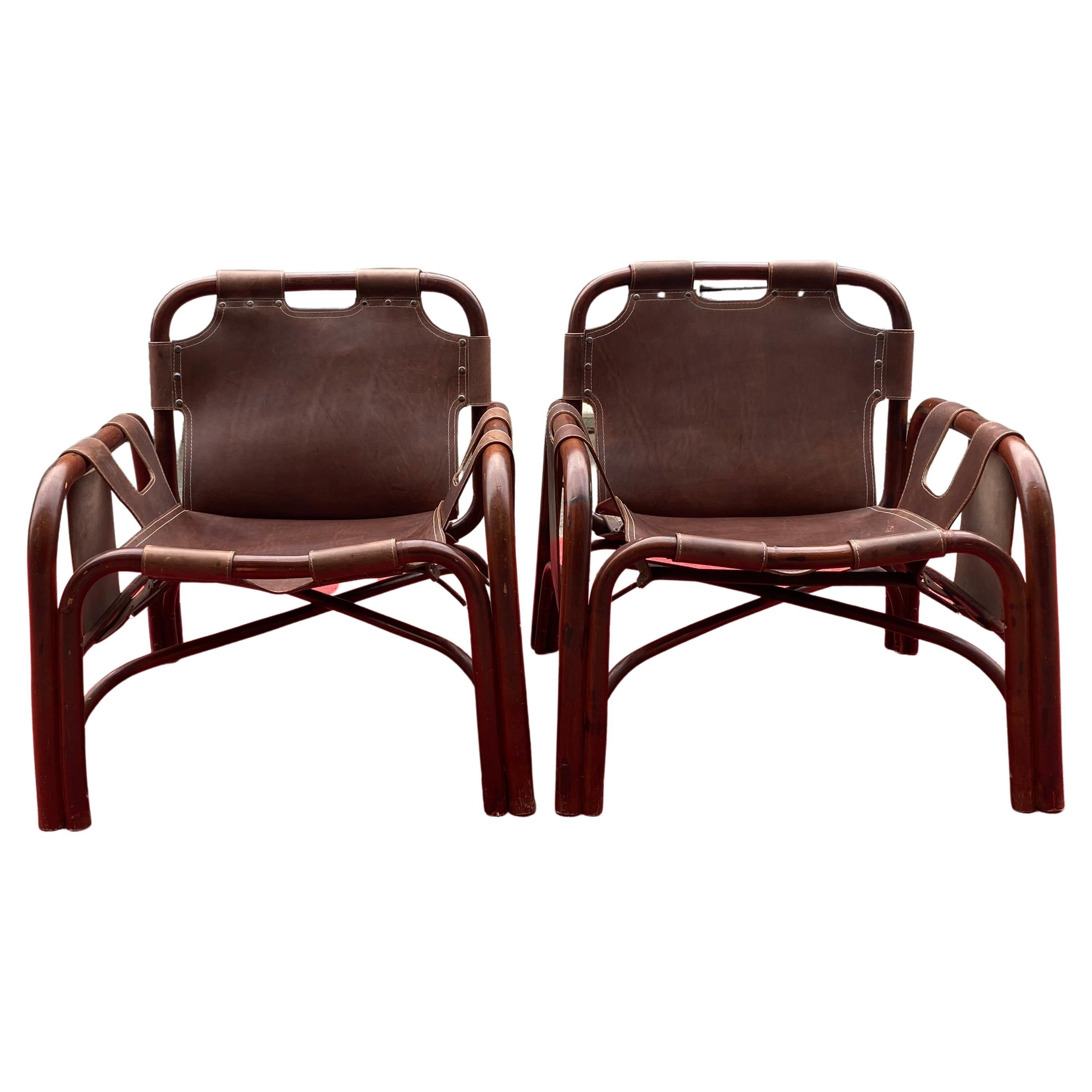 Pair of Tito Agnoli Armchairs, Bonacina Edition, 1960