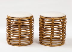 Pair of Tito Agnoli Cane Stools, Italy, 1960