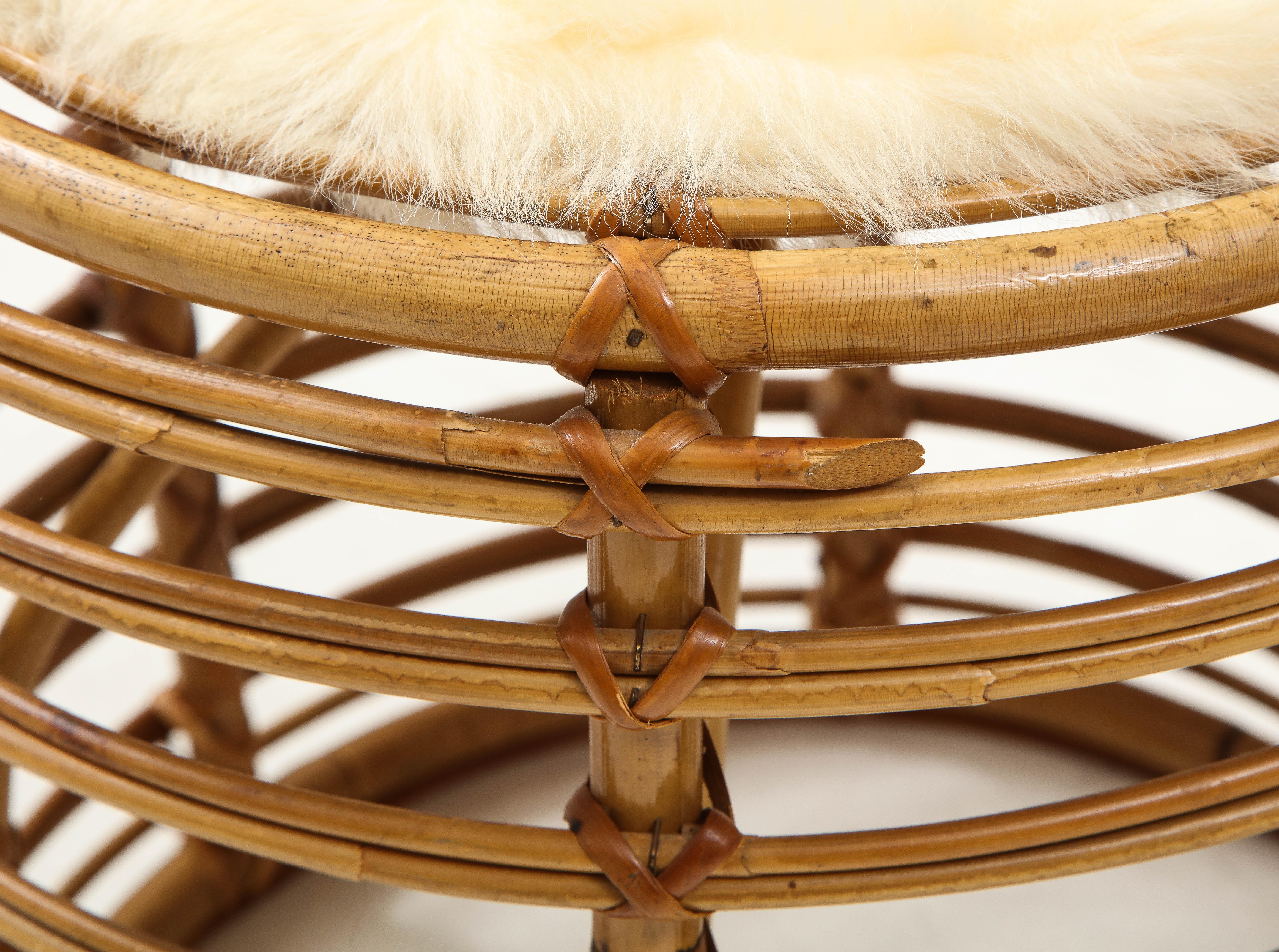 Pair of Tito Agnoli Cane Stools, Italy, 1960 3