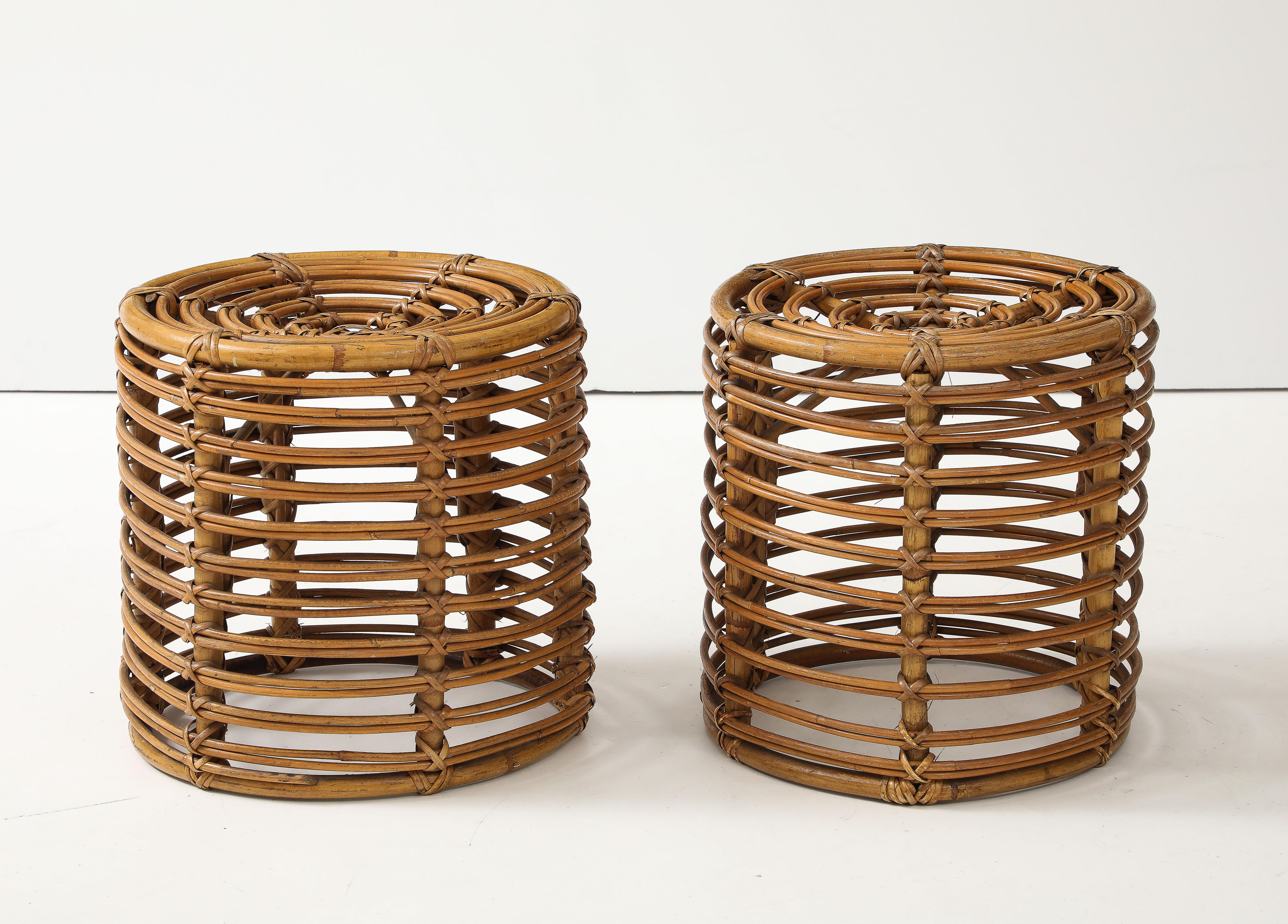 Mid-Century Modern Pair of Tito Agnoli Stools 2 For Sale