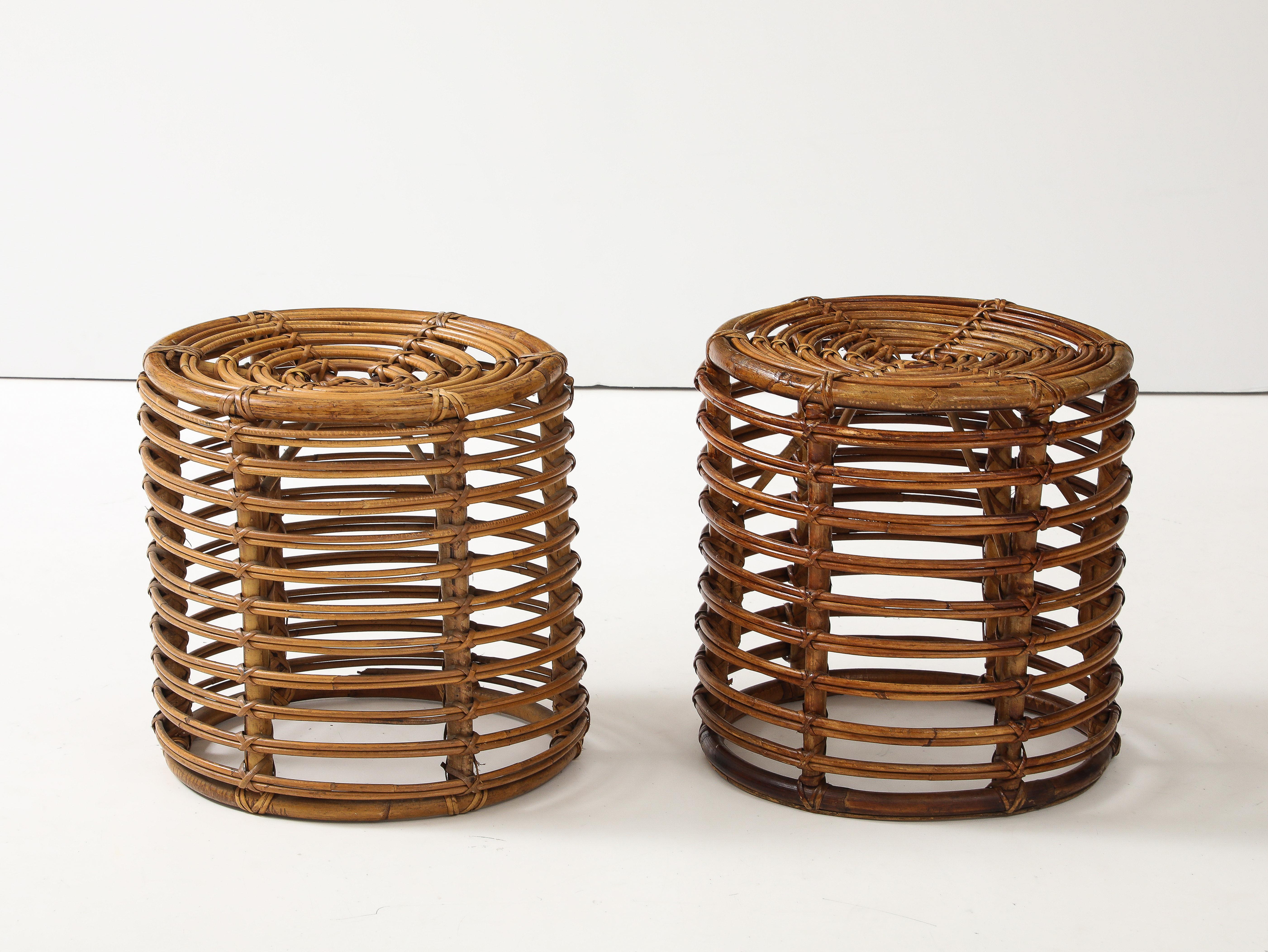 Pair of Tito Agnoli Stools 3 In Good Condition For Sale In Brooklyn, NY