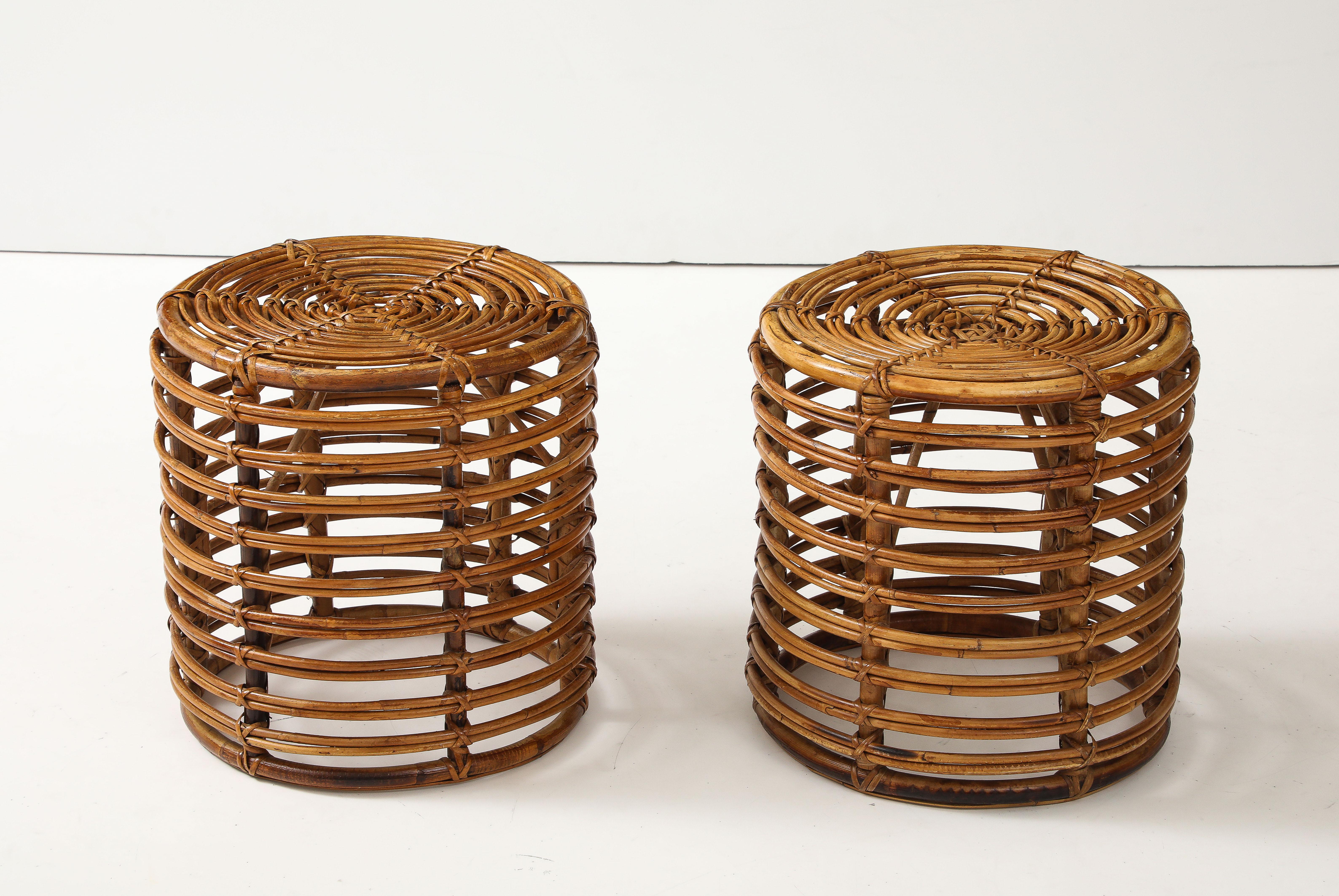 Italian Pair of Tito Agnoli Stools For Sale