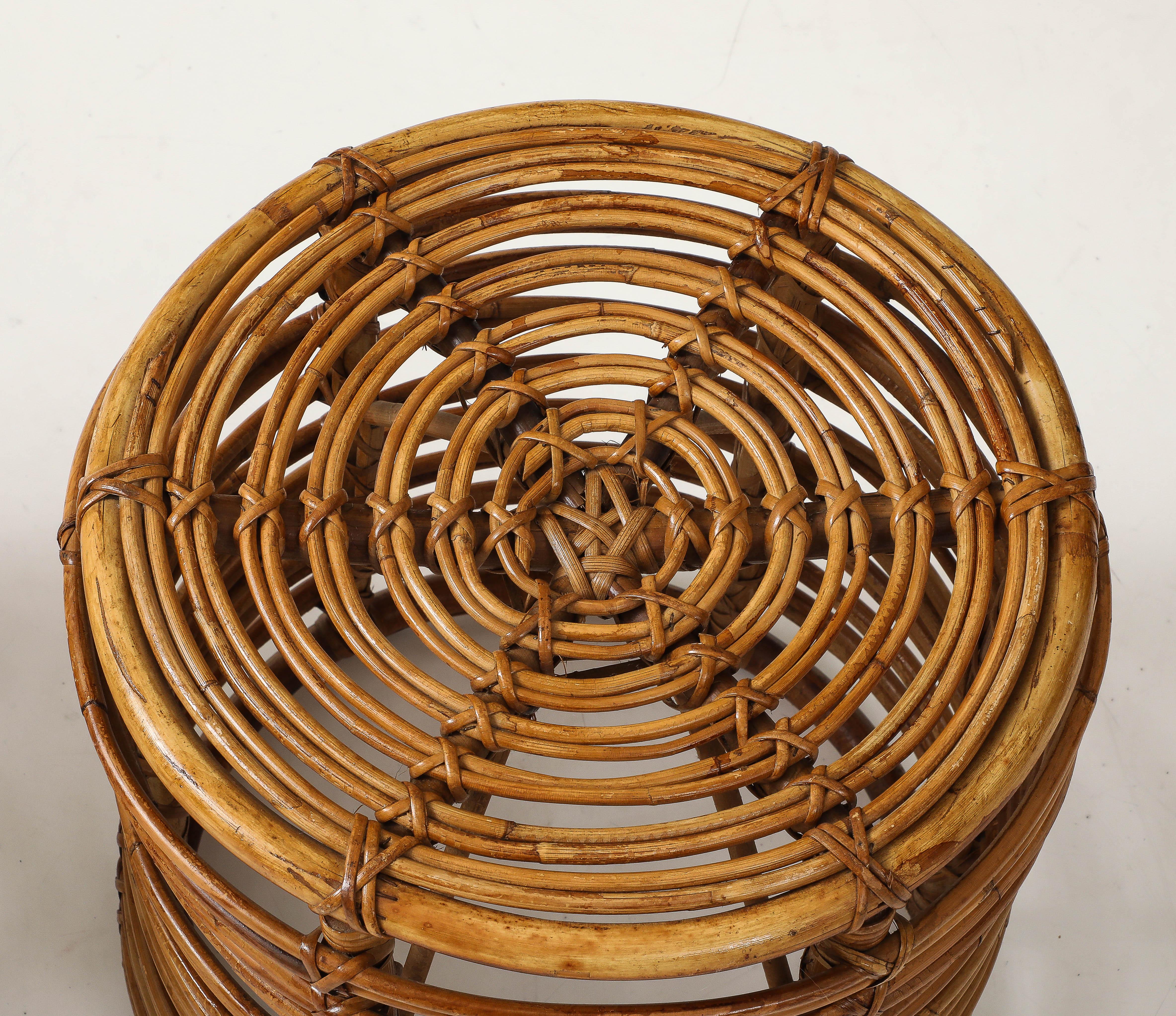 Mid-20th Century Pair of Tito Agnoli Stools For Sale