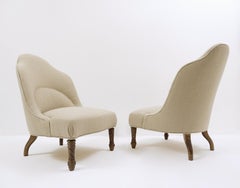 Pair of Toad Chairs with New Upholstery
