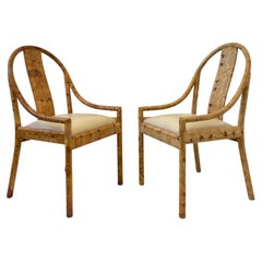 Pair of Toad Leather Patchwork Armchairs