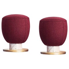 Colección Pareja de setas, Puff rojo, de Pepe Albargues