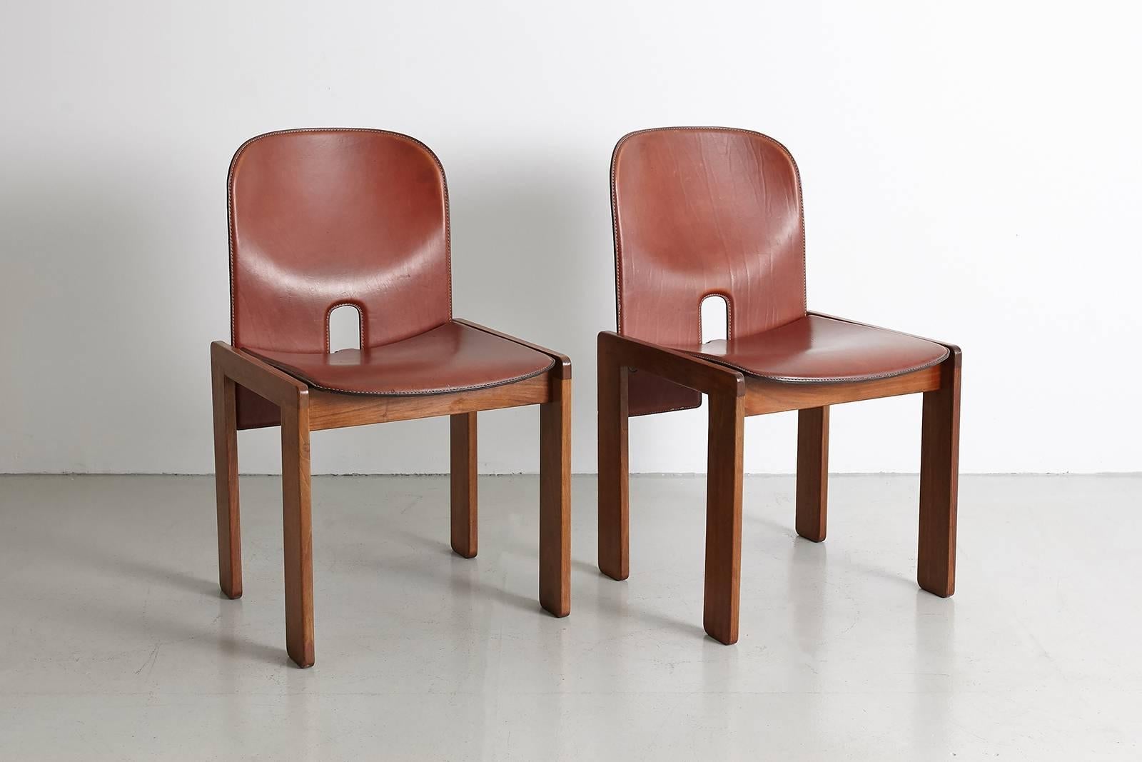 Pair of Tobia Scarpa Dining Chairs 4