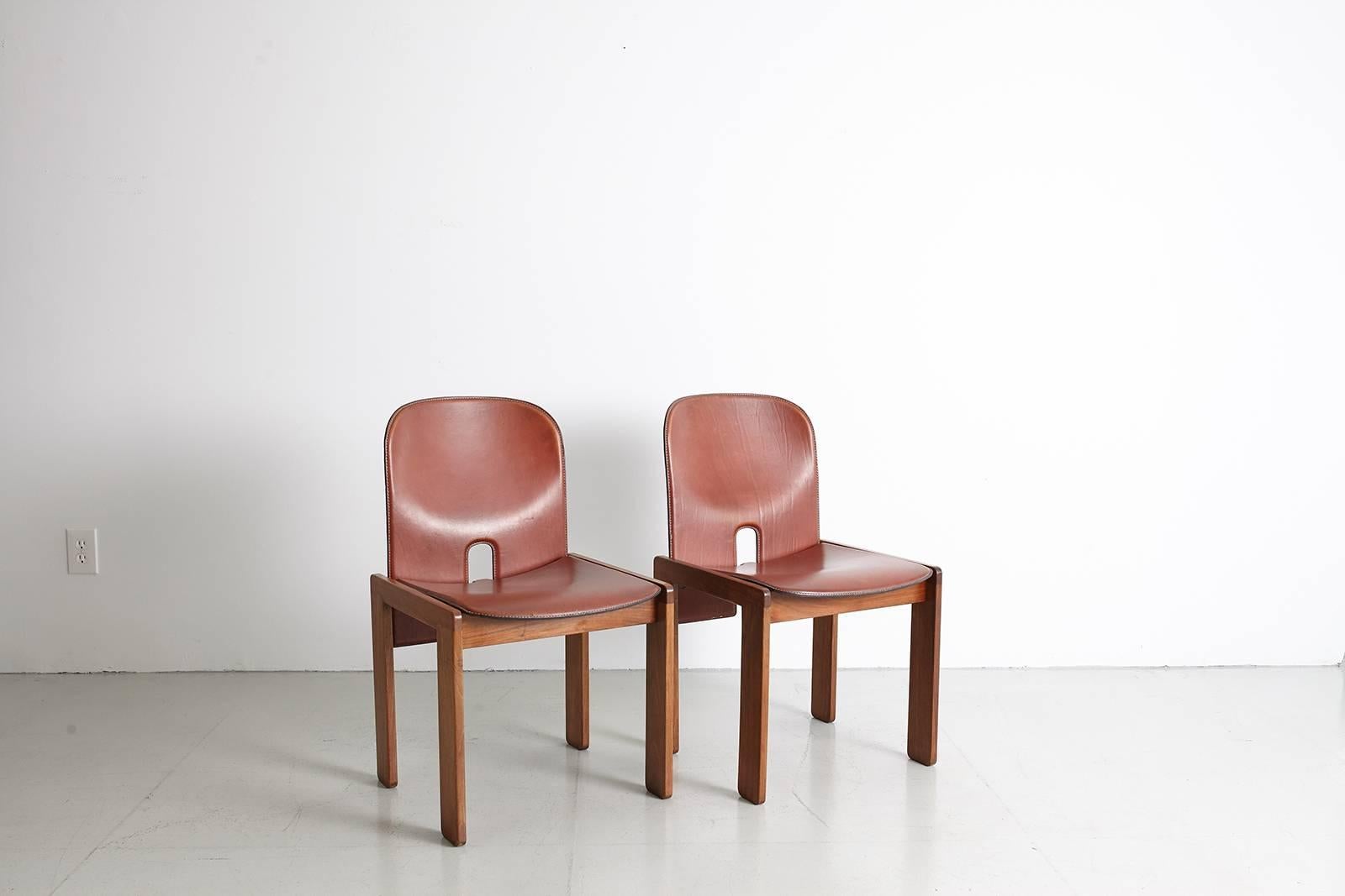 Pair of Tobia Scarpa Dining Chairs 5