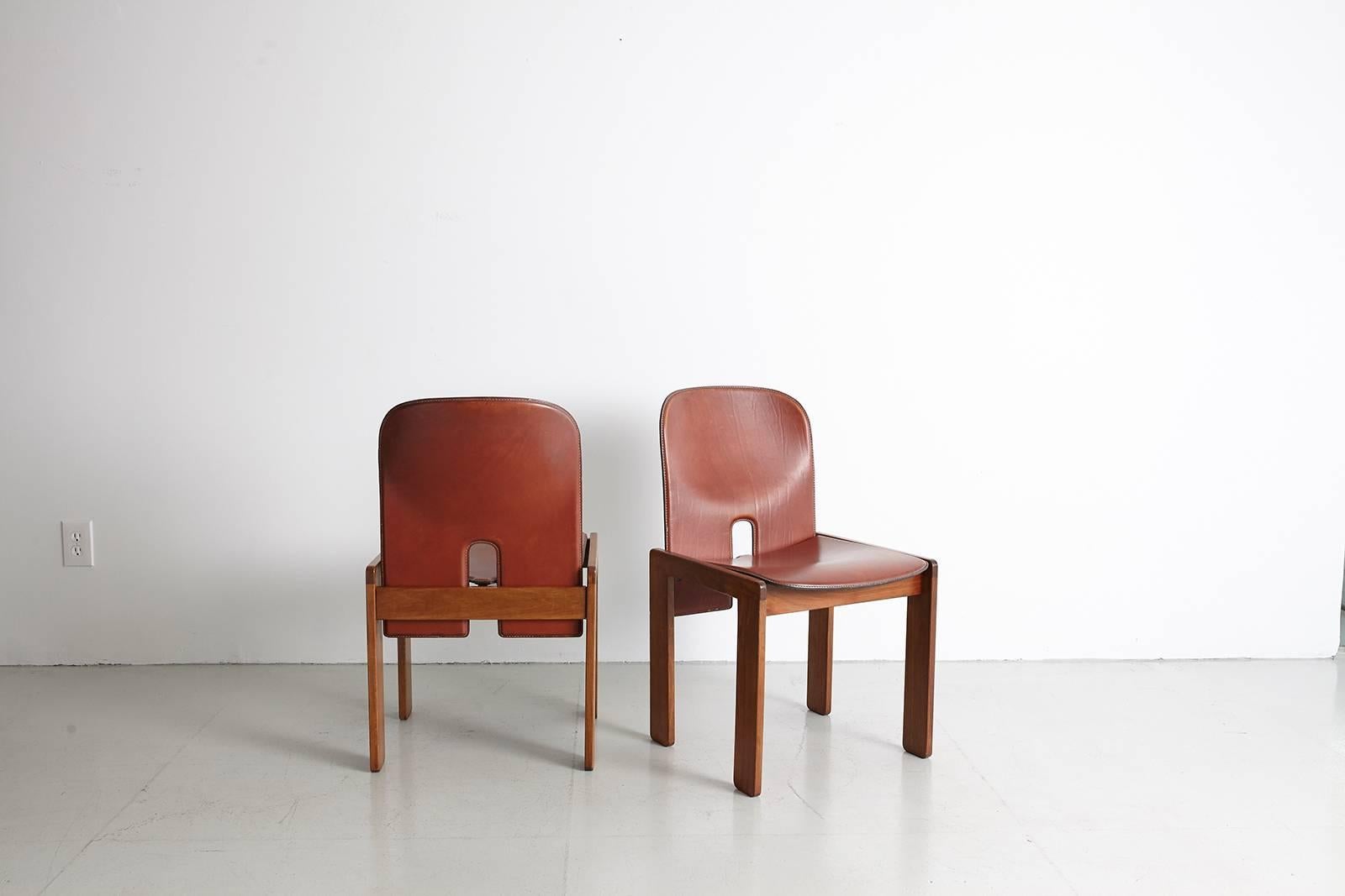 Pair of Tobia Scarpa Dining Chairs 6