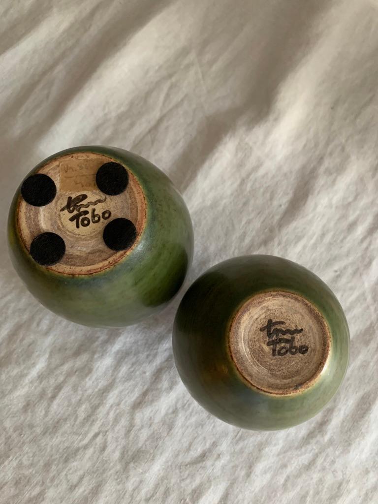 Swedish Pair of TOBO vases For Sale