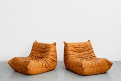 Paire de chaises longues Togo de Michel Ducaroy pour Ligne Roset