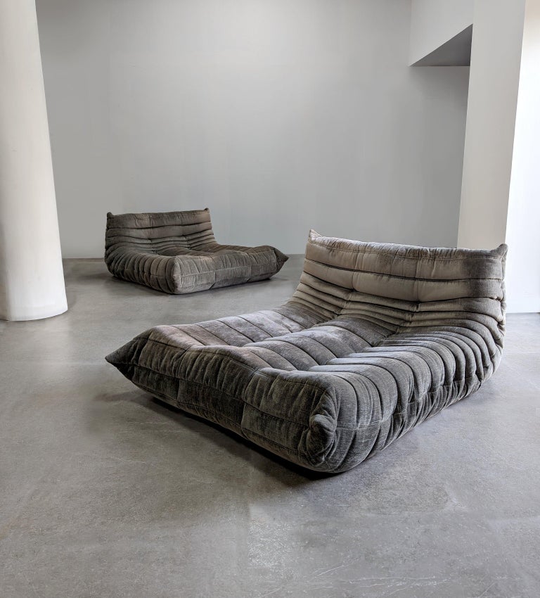 Pair of Togo Lounges Sofas by Michel Ducaroy for Ligne Roset at 1stDibs