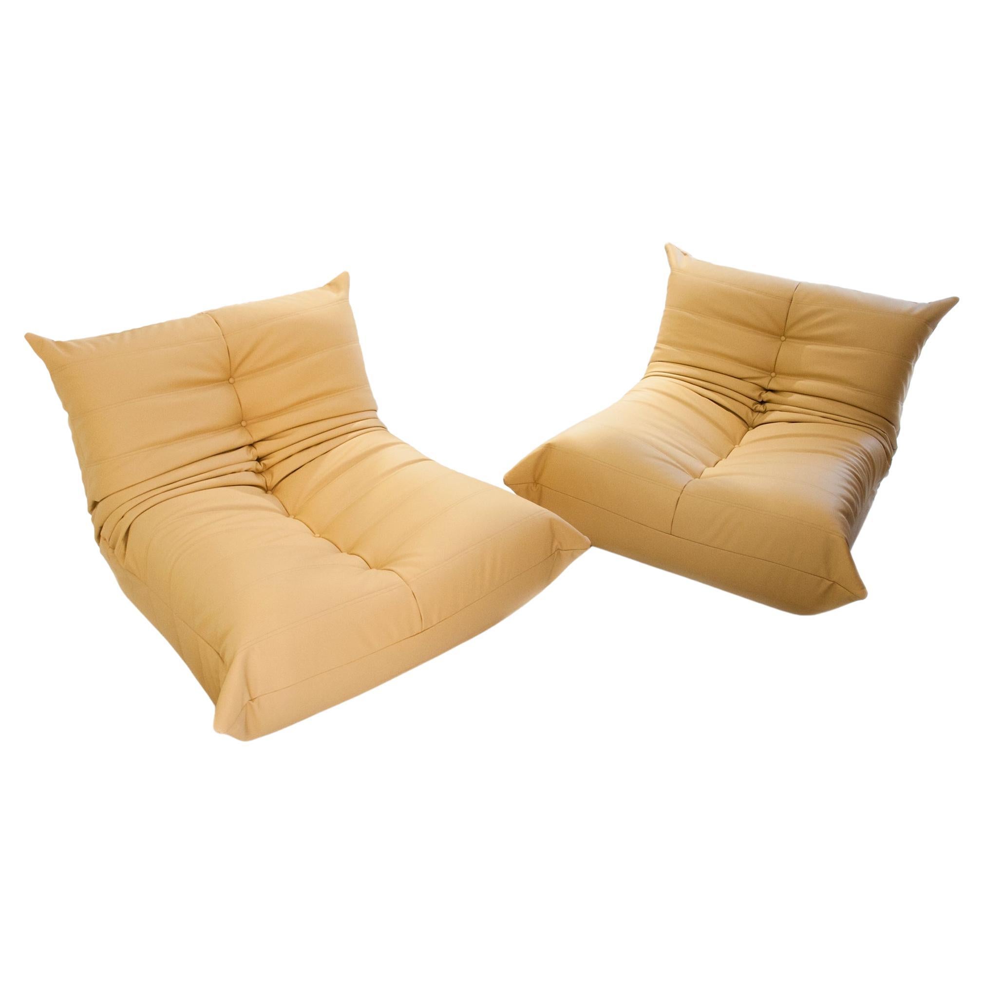Pair of "Togo" Sofa Designed by Michel Ducaroy, France, 1978
