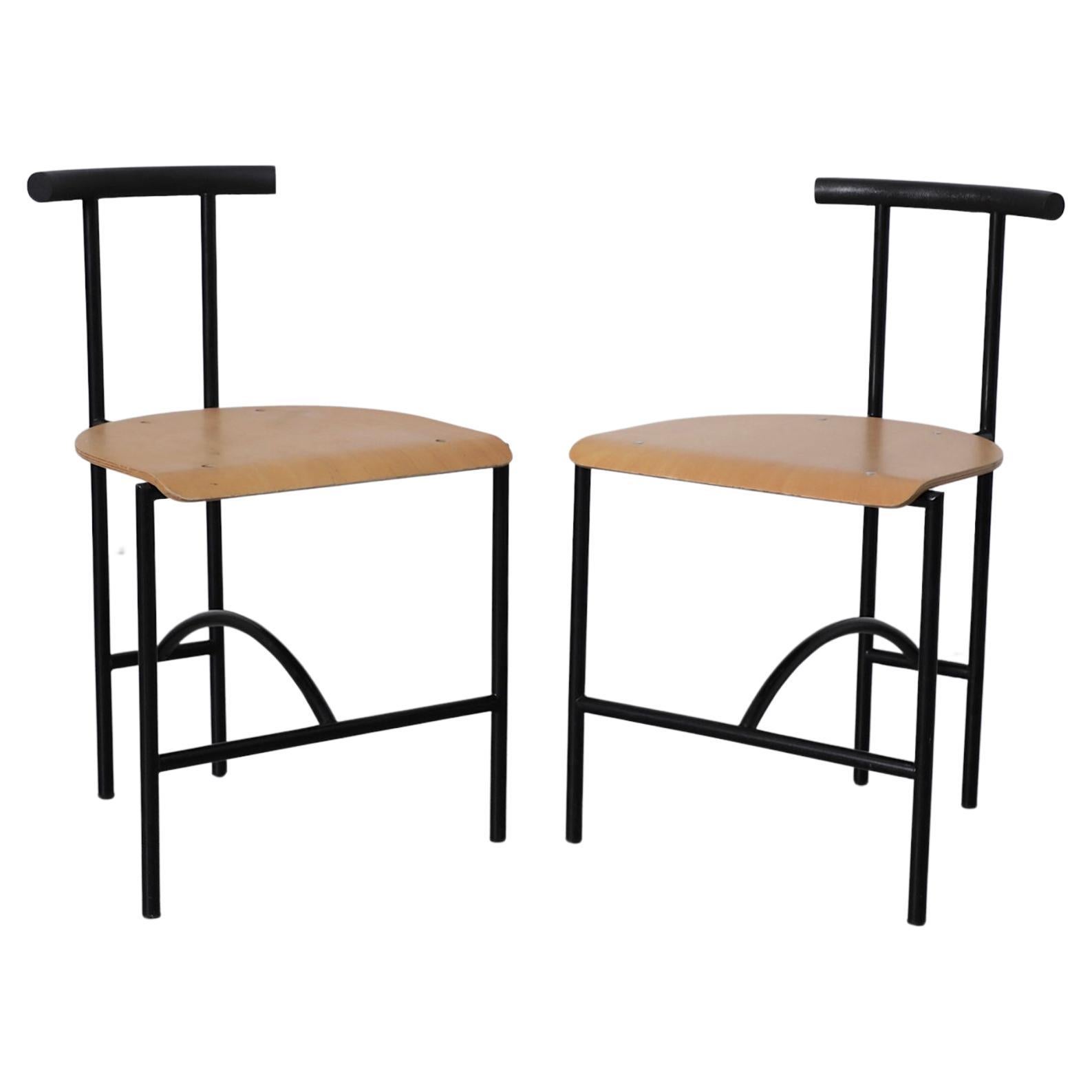 Pair of "Tokyo" Dining Chairs by Rodney Kinsman for Bieffeplast For Sale