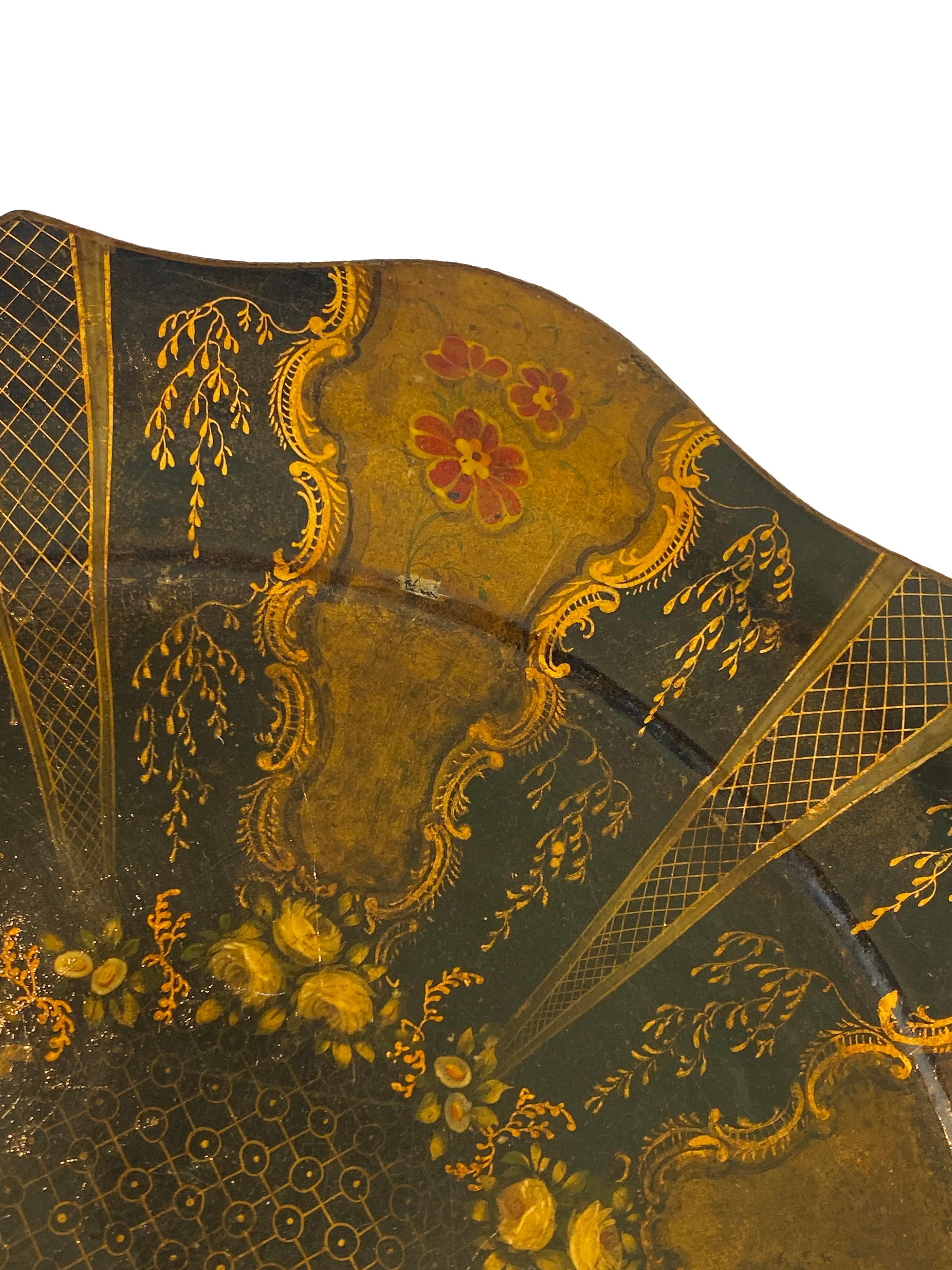 Par de Cargadores de Tole - De la Colección de Ann y Gordon Getty Pintado a mano en venta