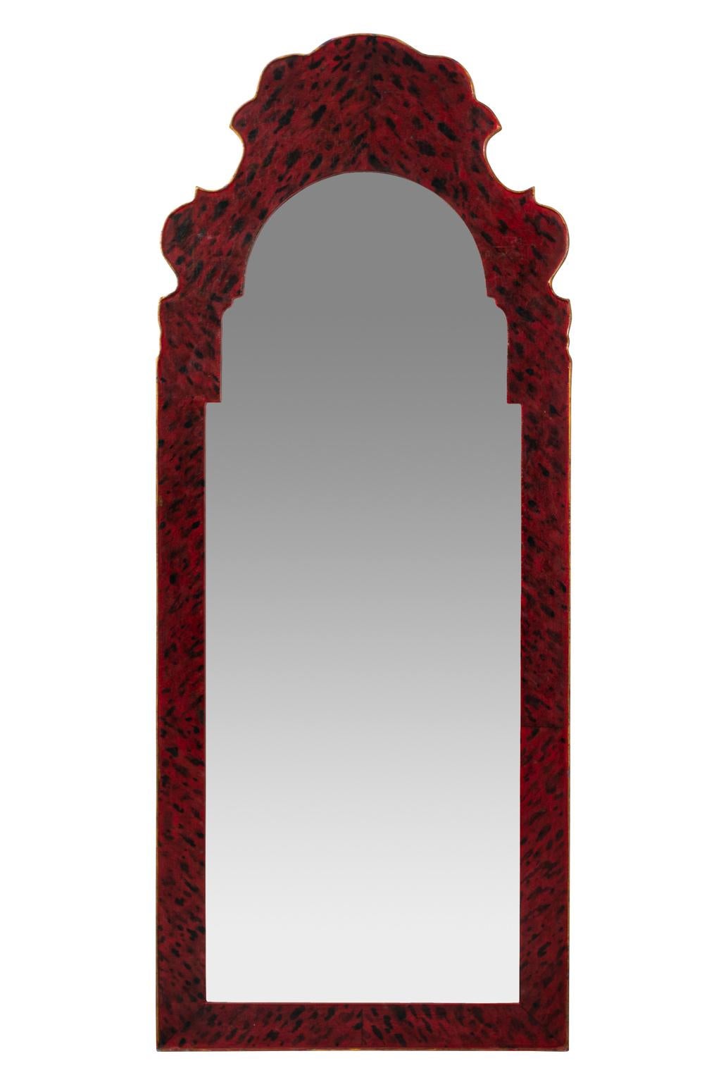 Pair of Tole Faux Painted Mirrors For Sale 4