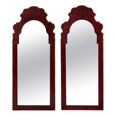 Pair of Tole Faux Painted Mirrors