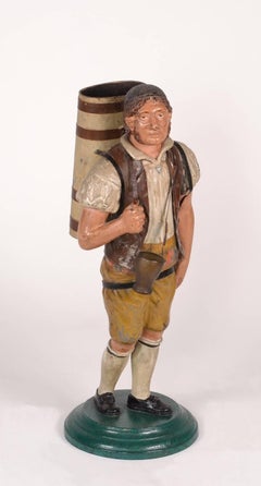 Pair of Tole Figures, circa 1820-1840