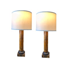 Pair of Tole Lamps