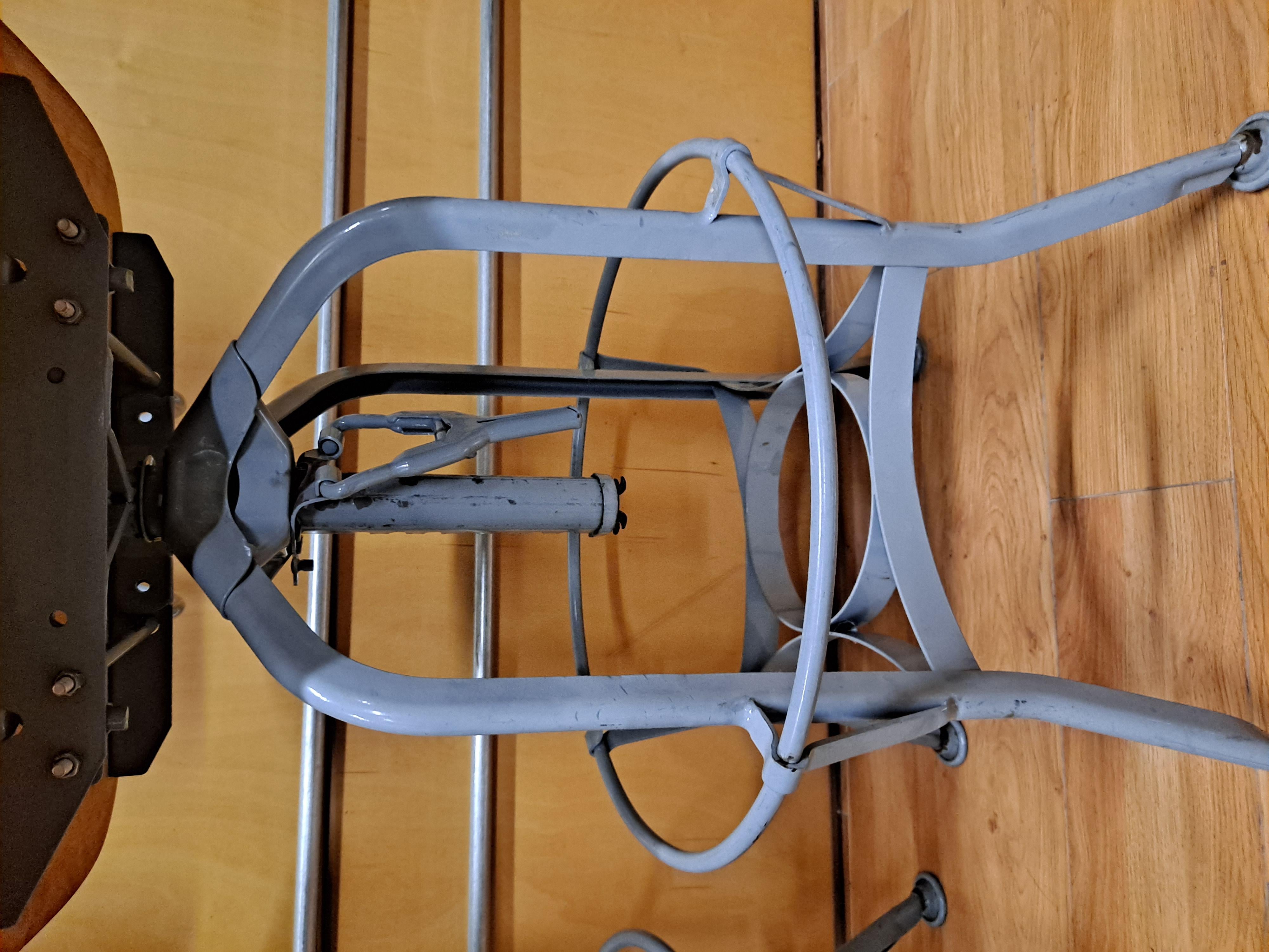 Pair of Toledo Style Drafting Chairs In Good Condition In San Francisco, CA