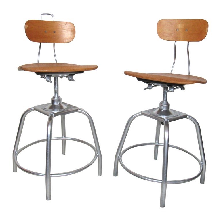 Pair of Toledo Style Stools For Sale