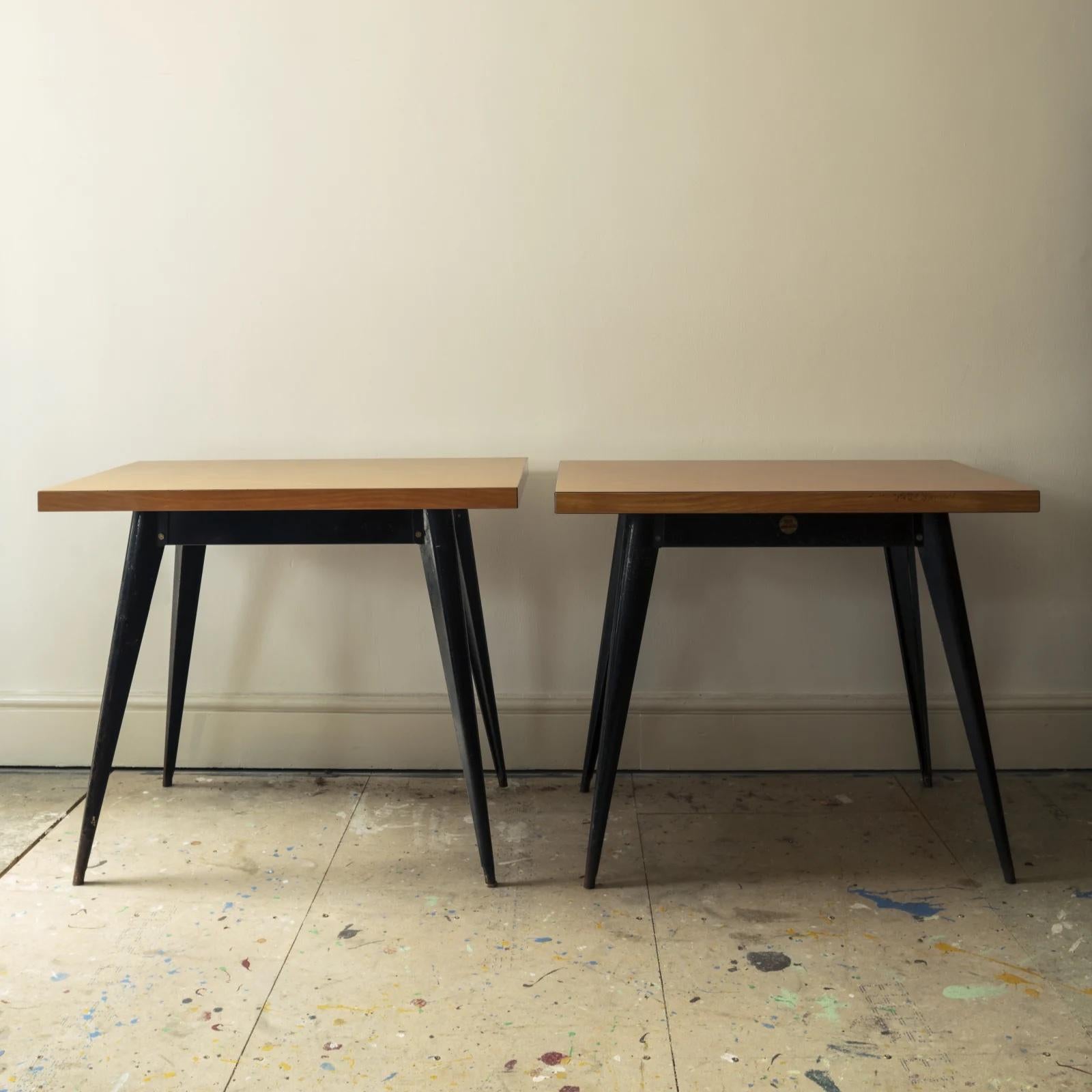 Pair of Tolix ‘55’ Tables In Good Condition For Sale In London, GB