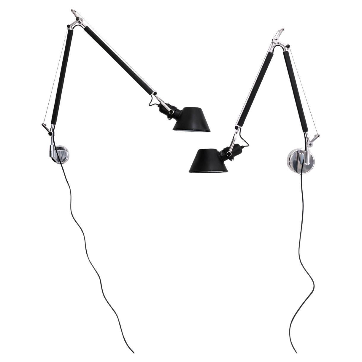 Pair of Tolomeo Wall Lights by Michele De Lucchi for Artemide, Italy For Sale
