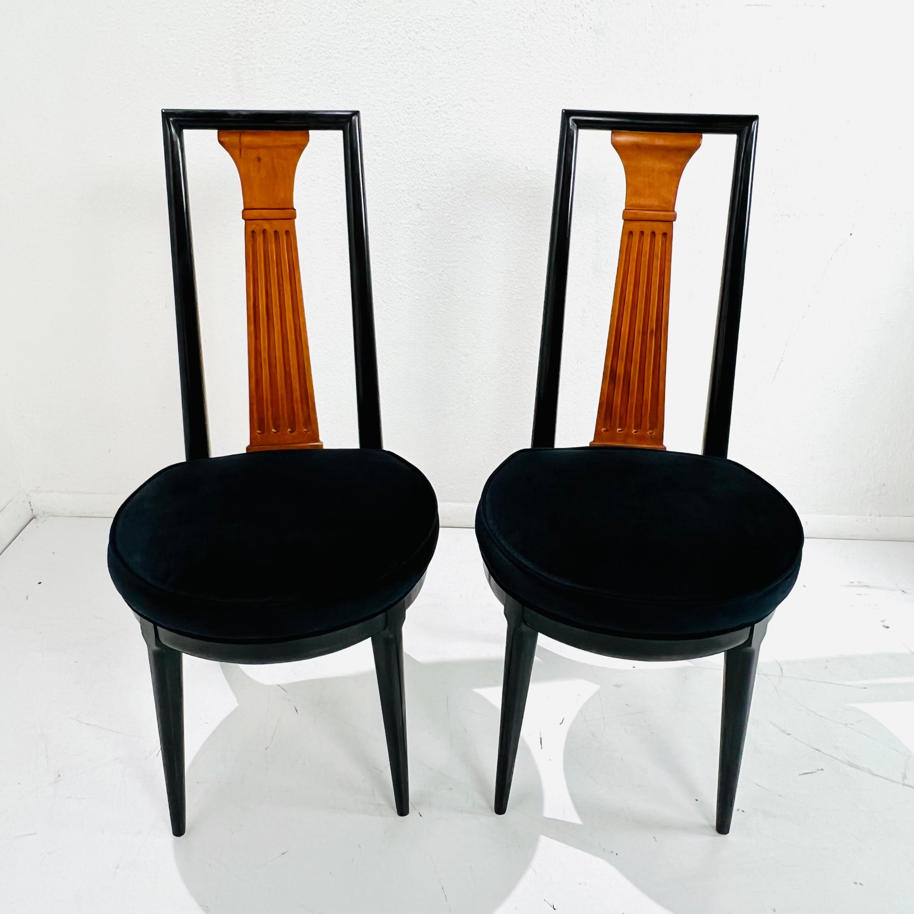 Mid-20th Century Pair of Tomlinson “Sophisticate Collection” No.63 Dining Chairs For Sale