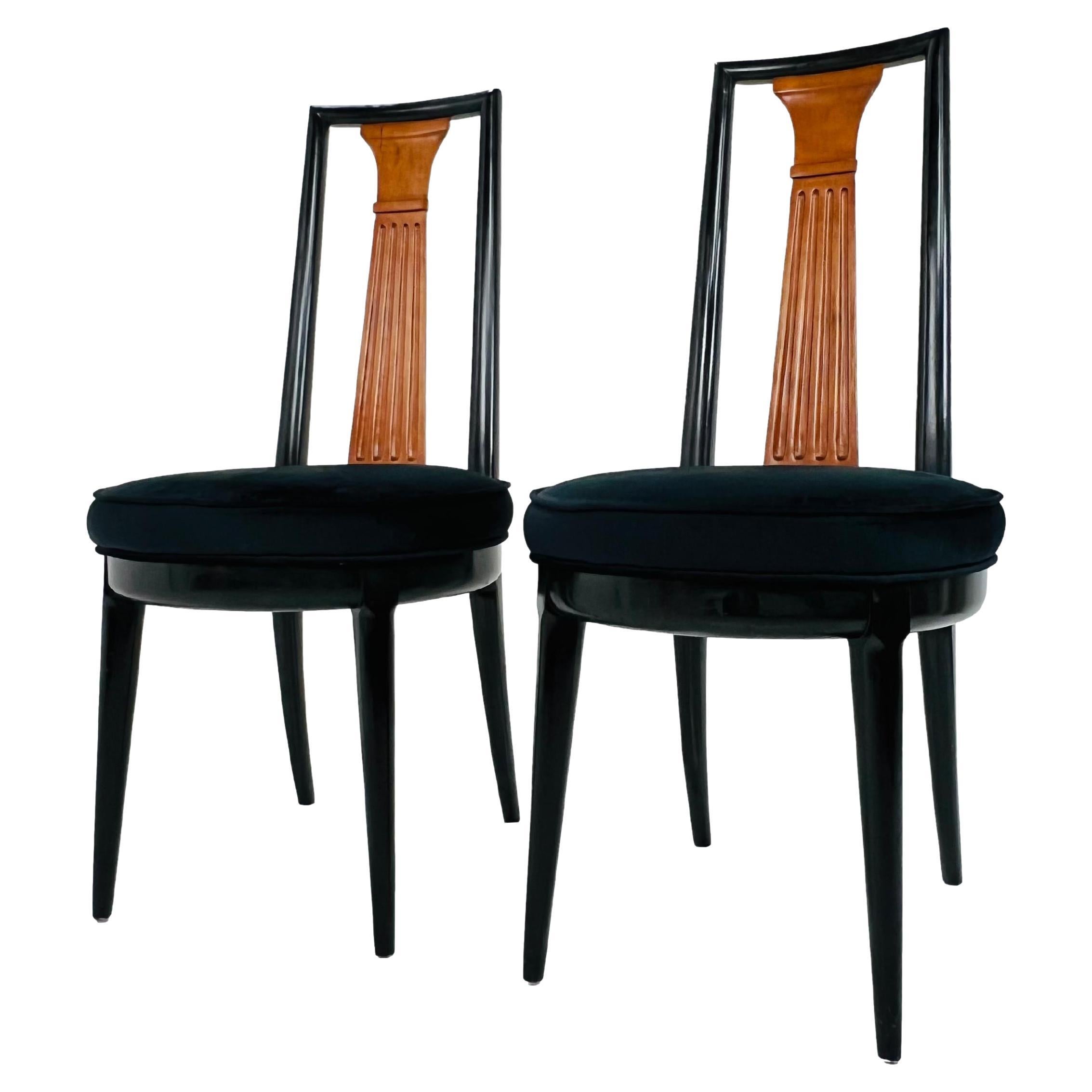 Pair of Tomlinson “Sophisticate Collection” No.63 Dining Chairs For Sale