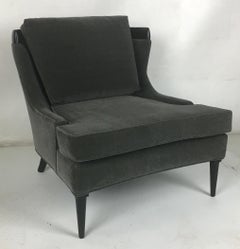 Pair of Tomlinson "Sophisticate" Velvet Lounge Chairs