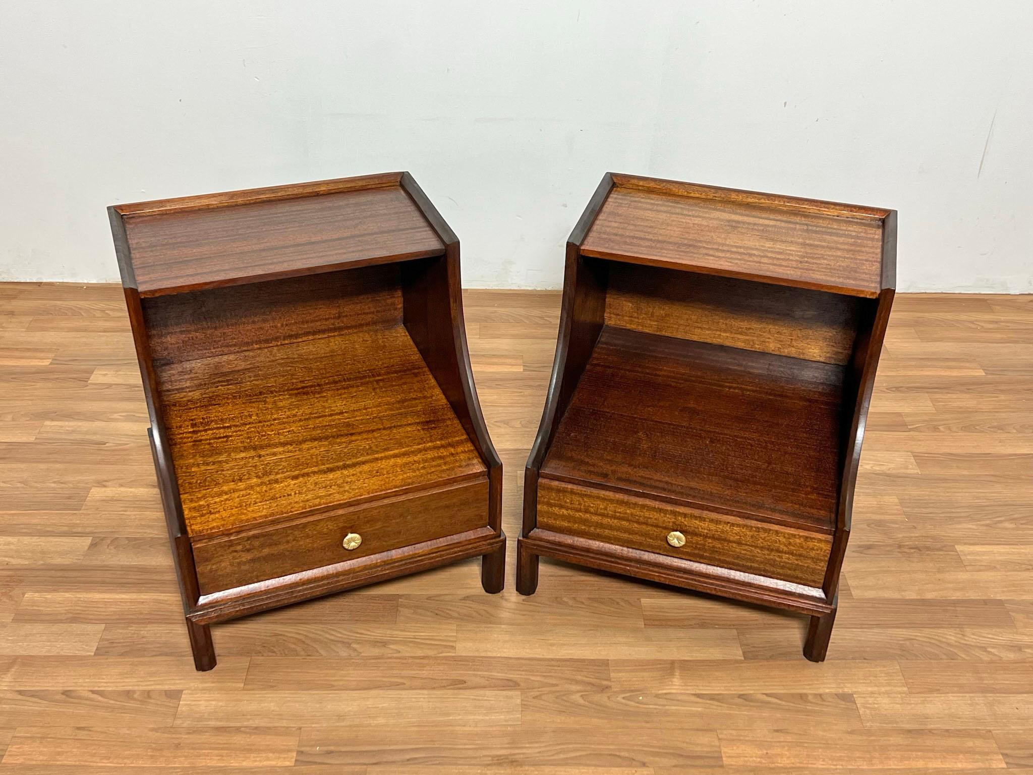 Pair of Tommi Parzinger for Charak Modern Night Stands, circa 1950s For Sale 5
