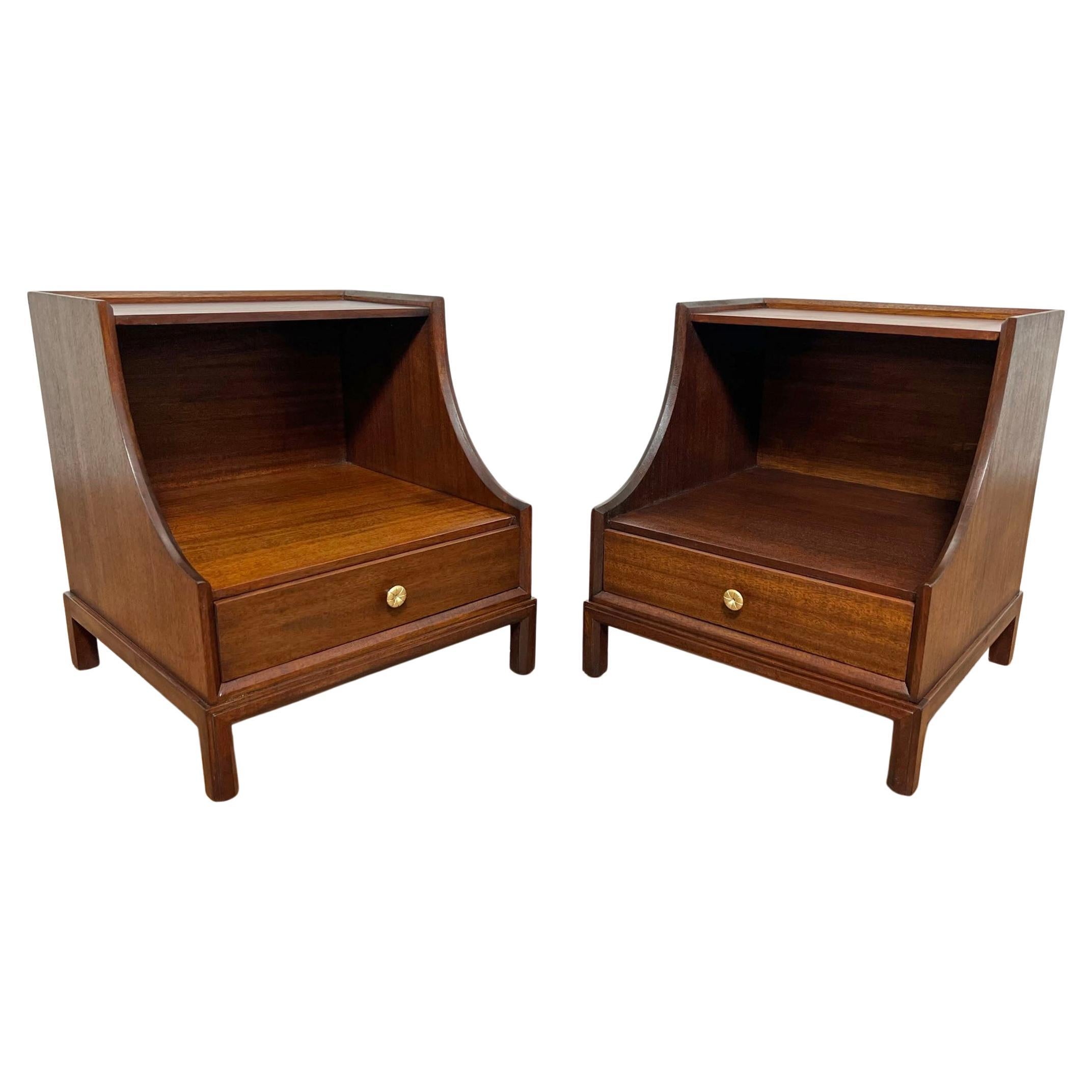 Pair of Tommi Parzinger for Charak Modern Night Stands, circa 1950s For Sale