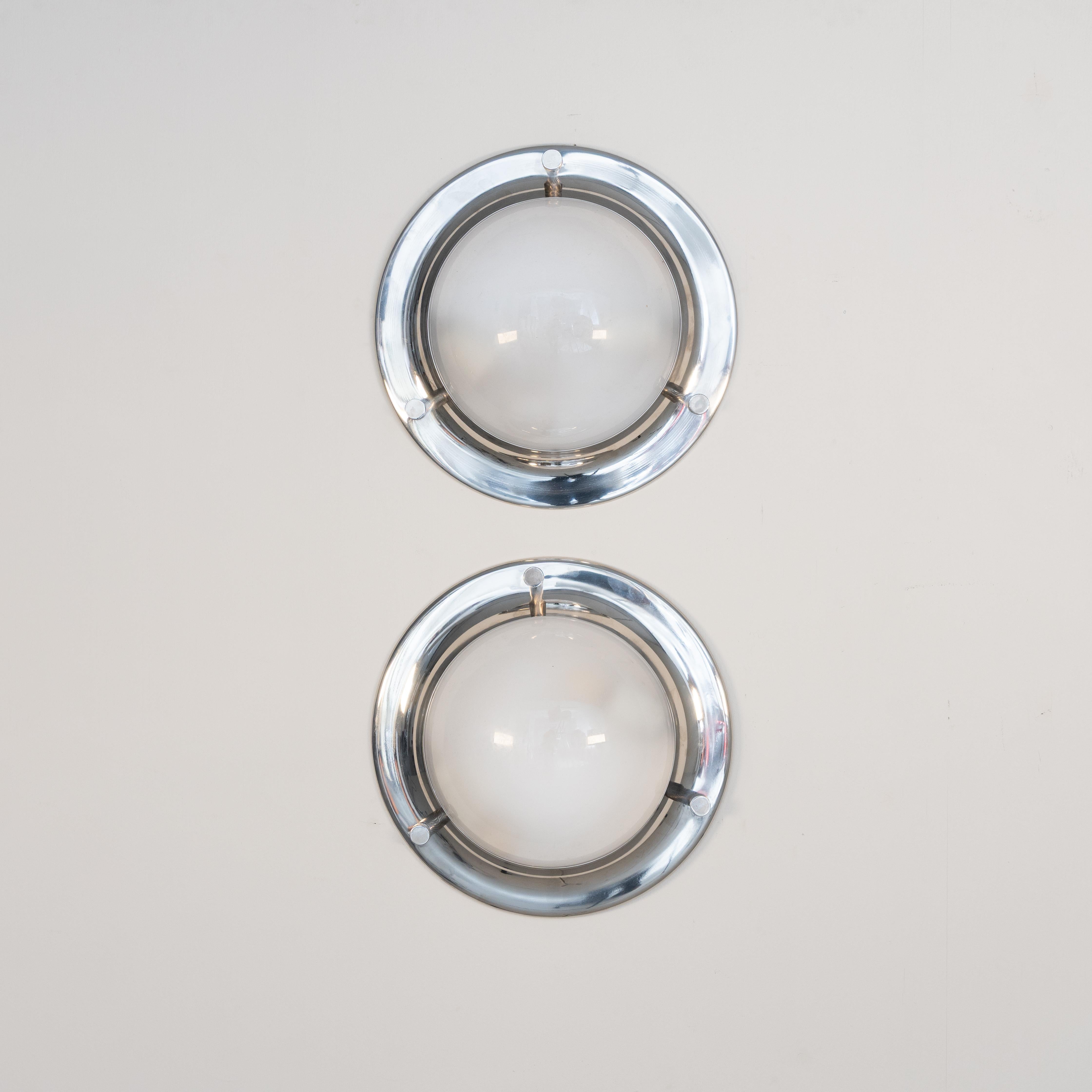 Mid-Century Modern Pair of Tommy LSP6 lamps, Luigi Caccia Dominioni, Italy, 1965 Circa For Sale